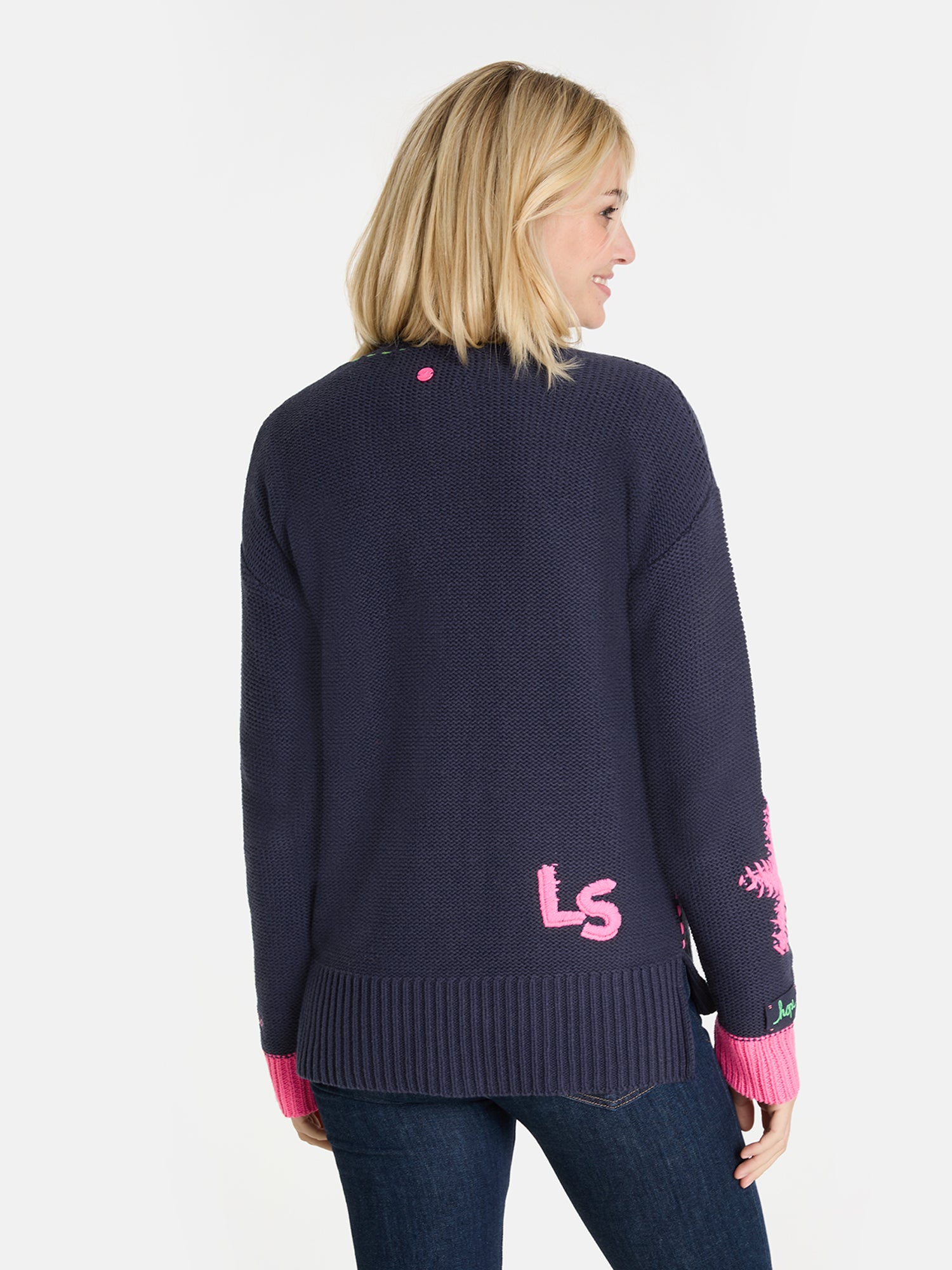 Strickjacke "ArunaL" aus Baumwollmix