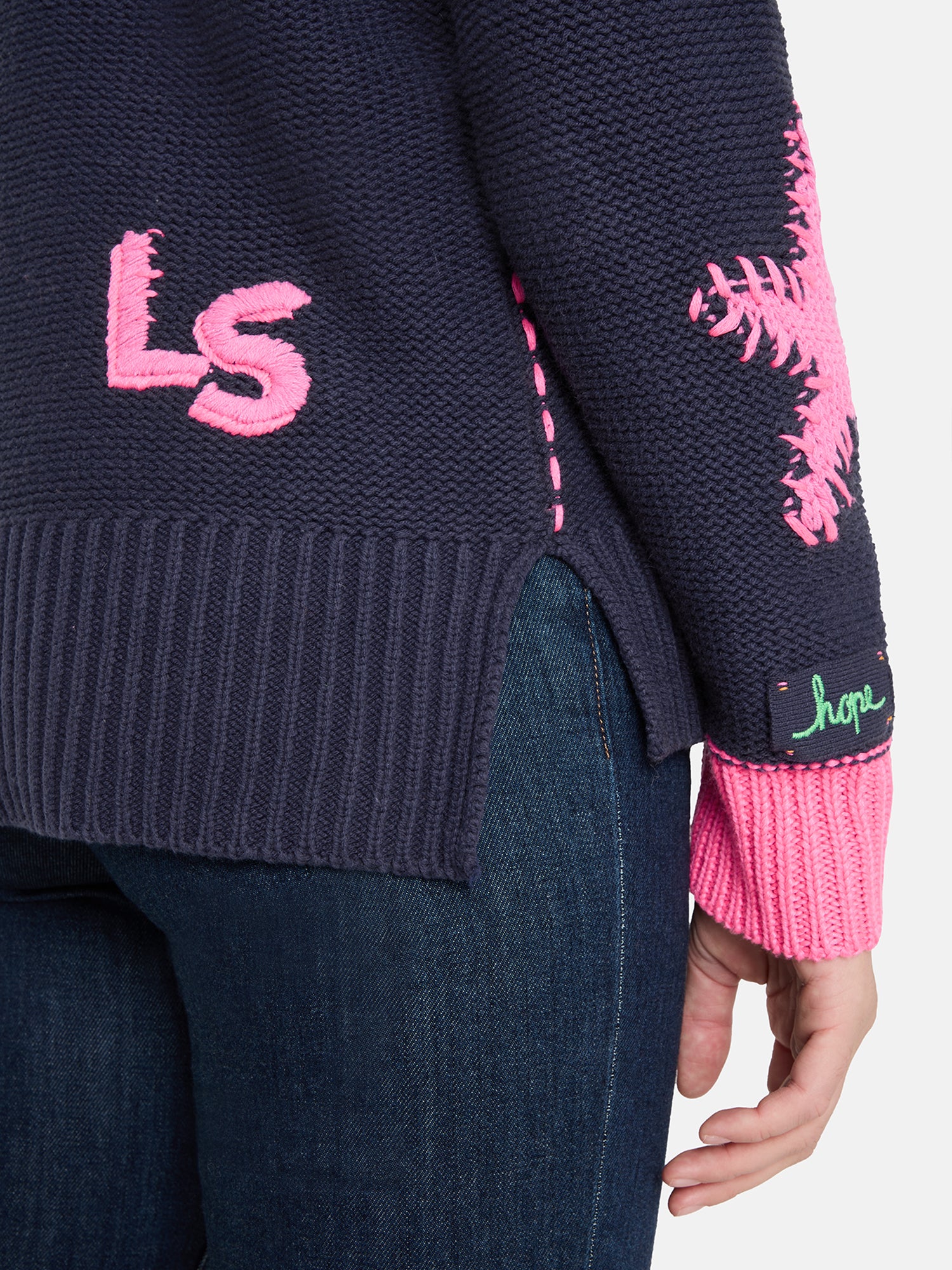 Strickjacke "ArunaL" aus Baumwollmix