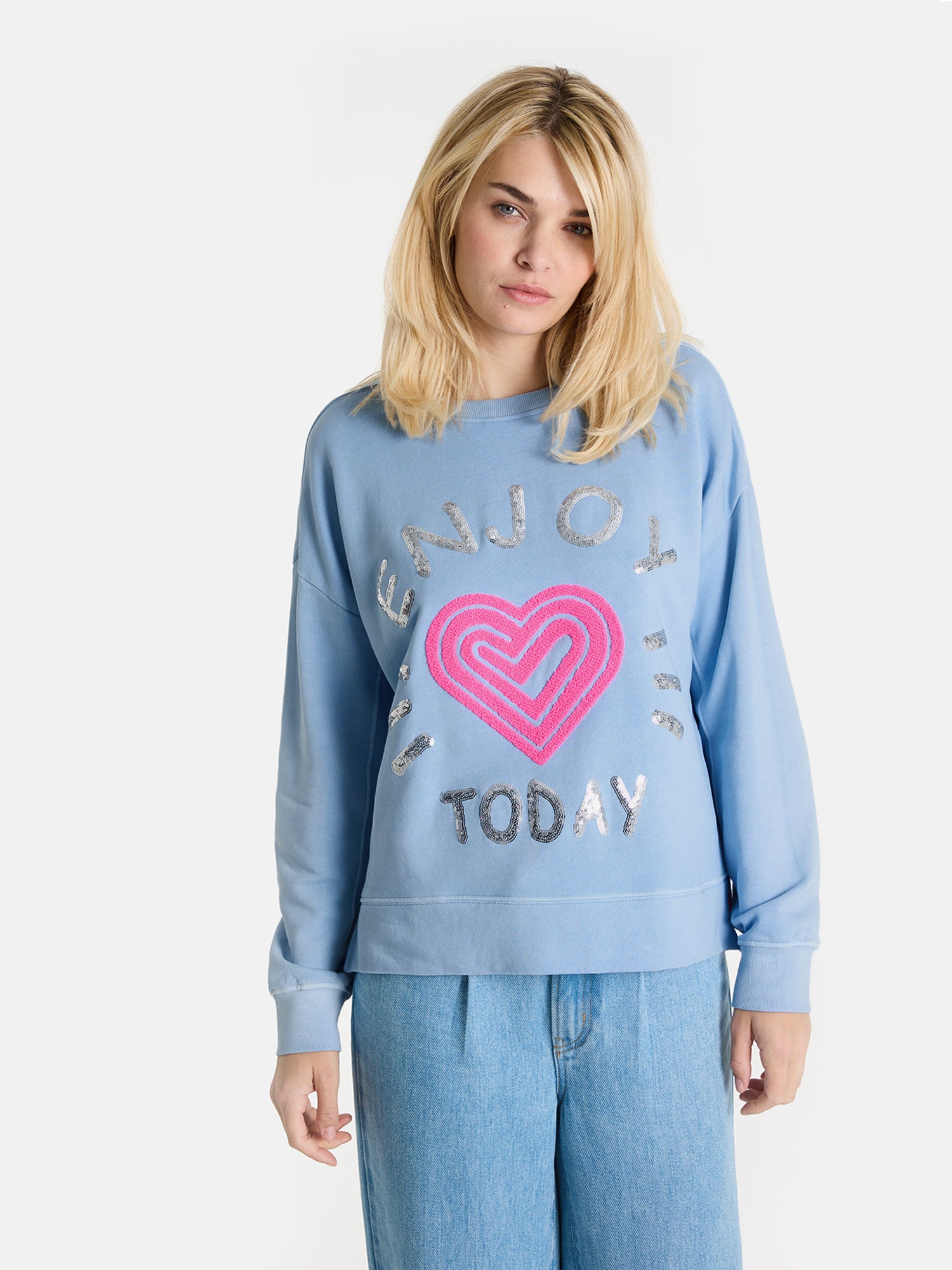 Sweatshirt "BibiL" aus Baumwolle