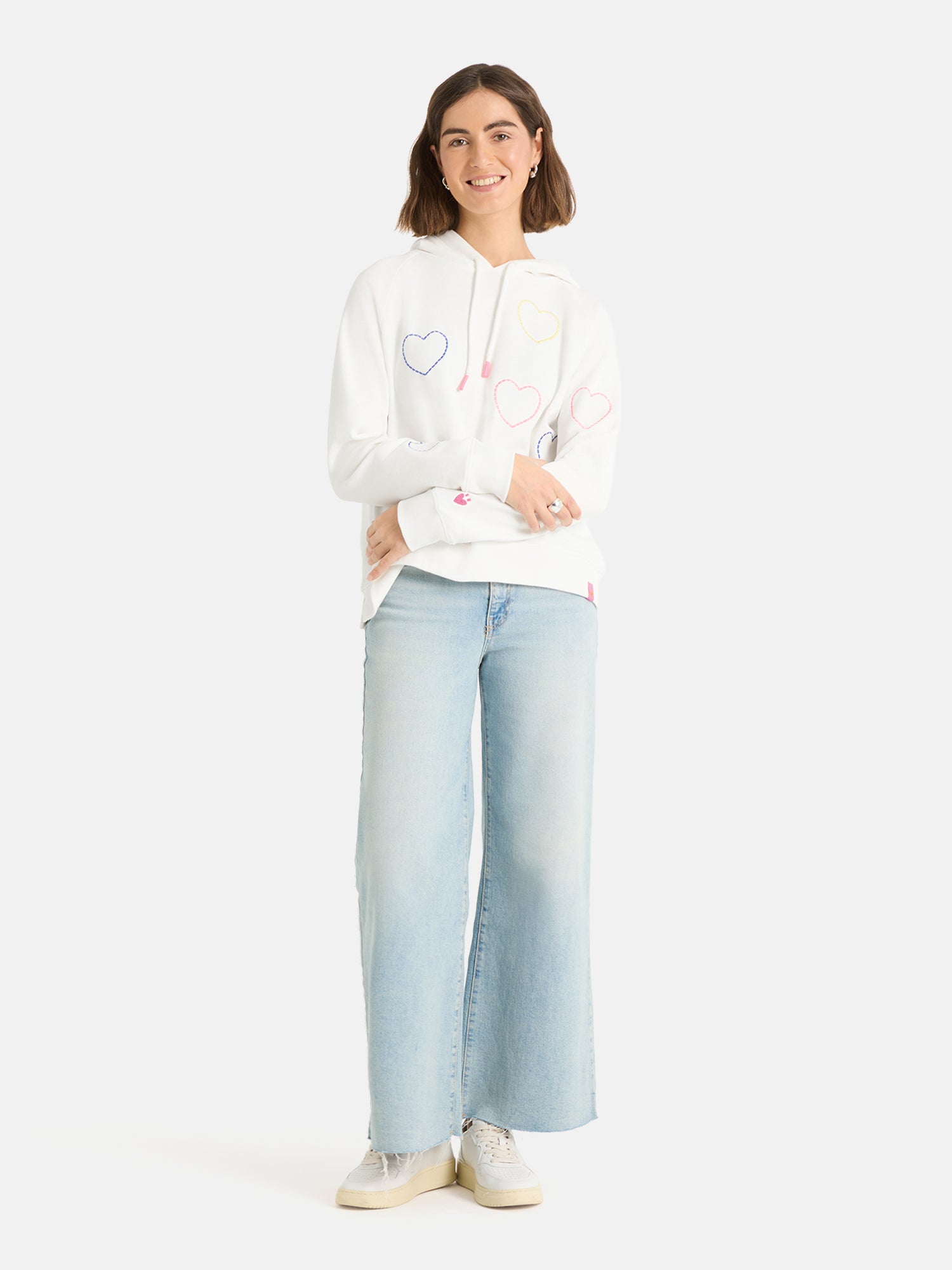 Hoodie "AirL" aus Baumwollmix