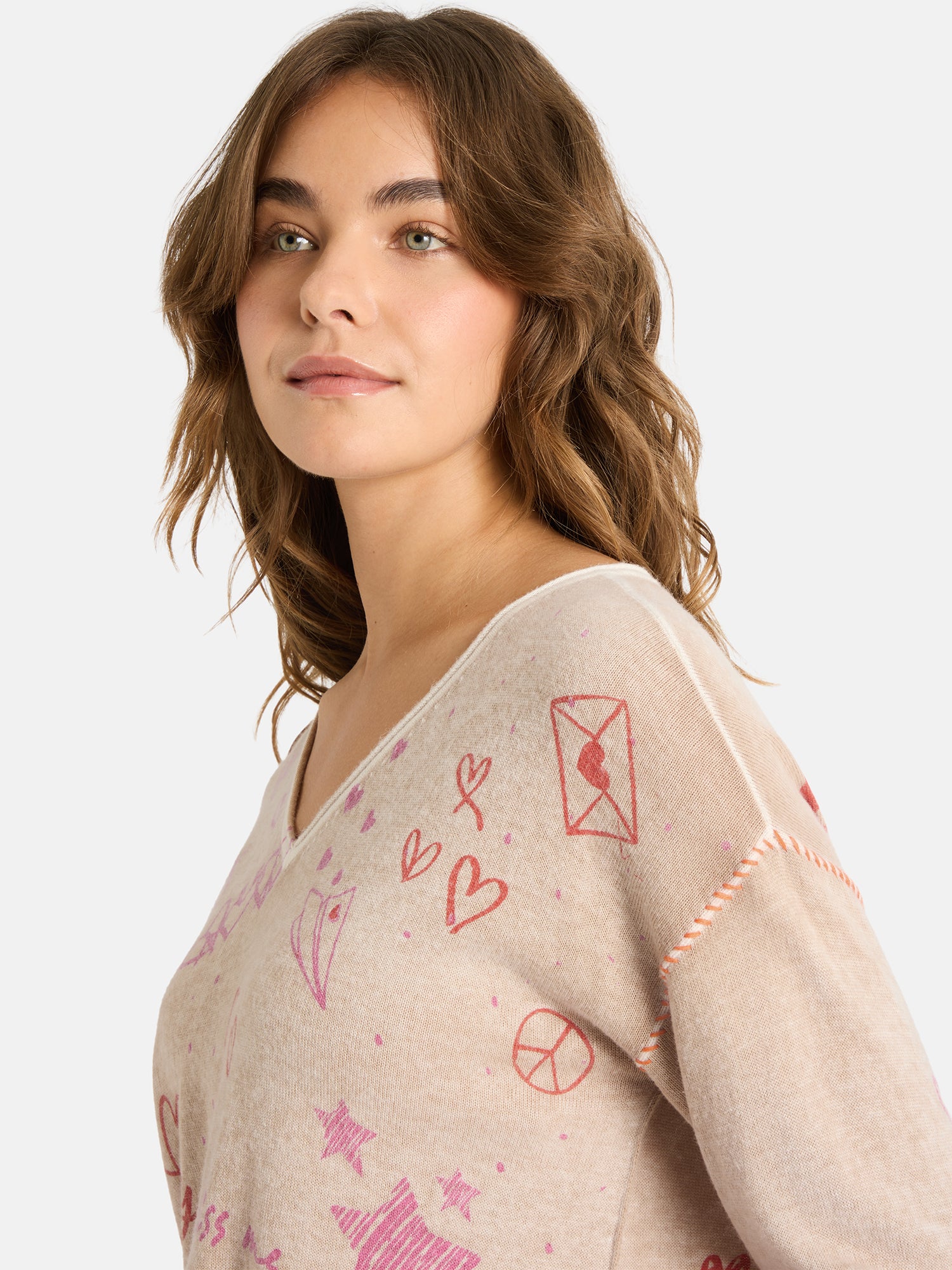 Longsleeve "AlaraL" mit Wolle