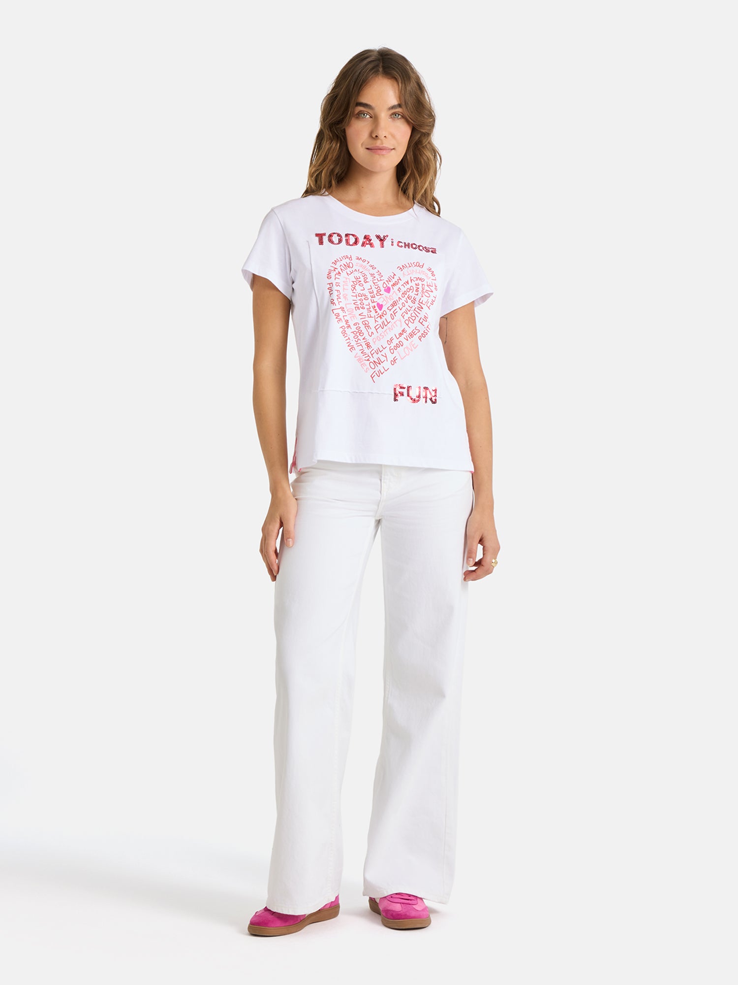 T-Shirt "CleoL" aus Baumwolle