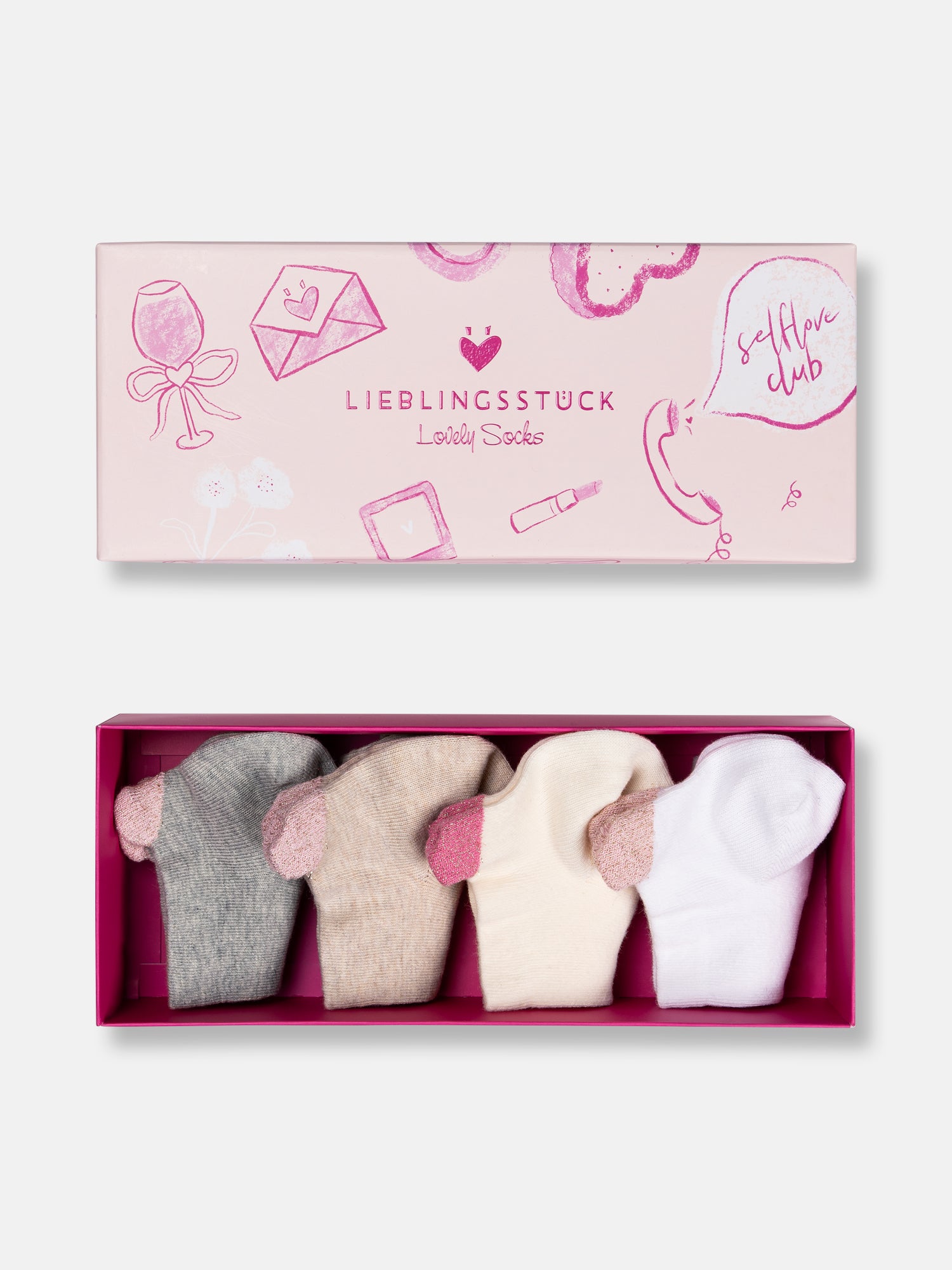 Lovely Socks mit Kulturtasche oder Geschenkbox