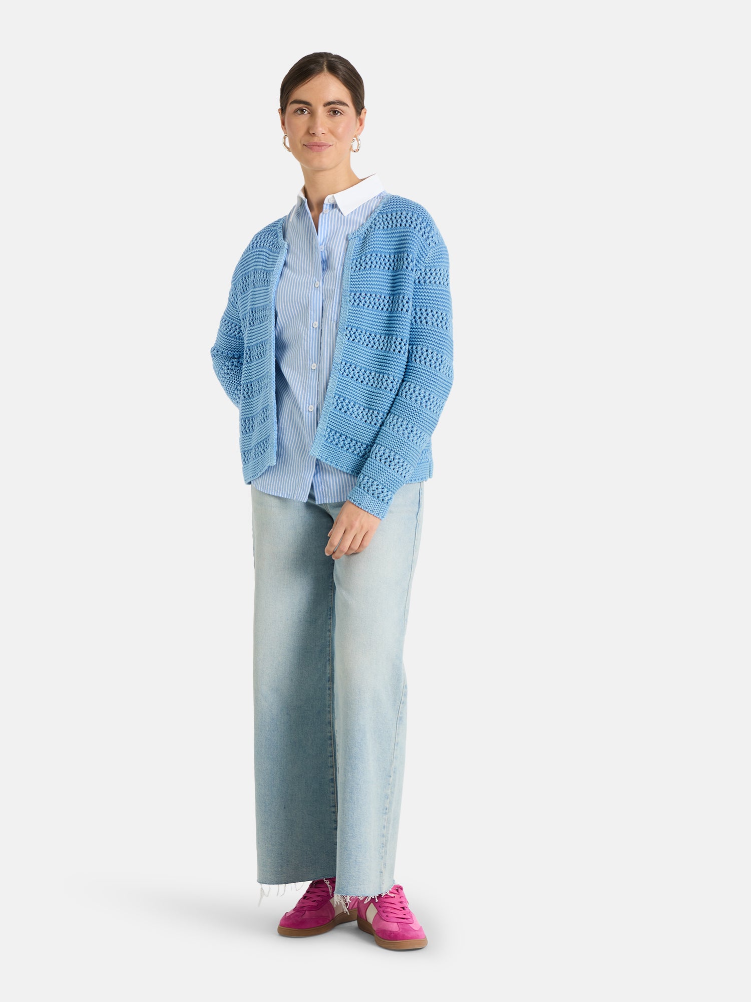Strickjacke "TienL" aus Baumwolle