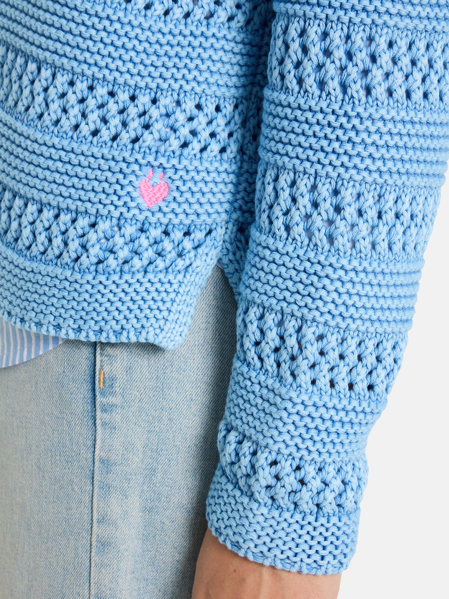 Strickjacke "TienL" aus Baumwolle