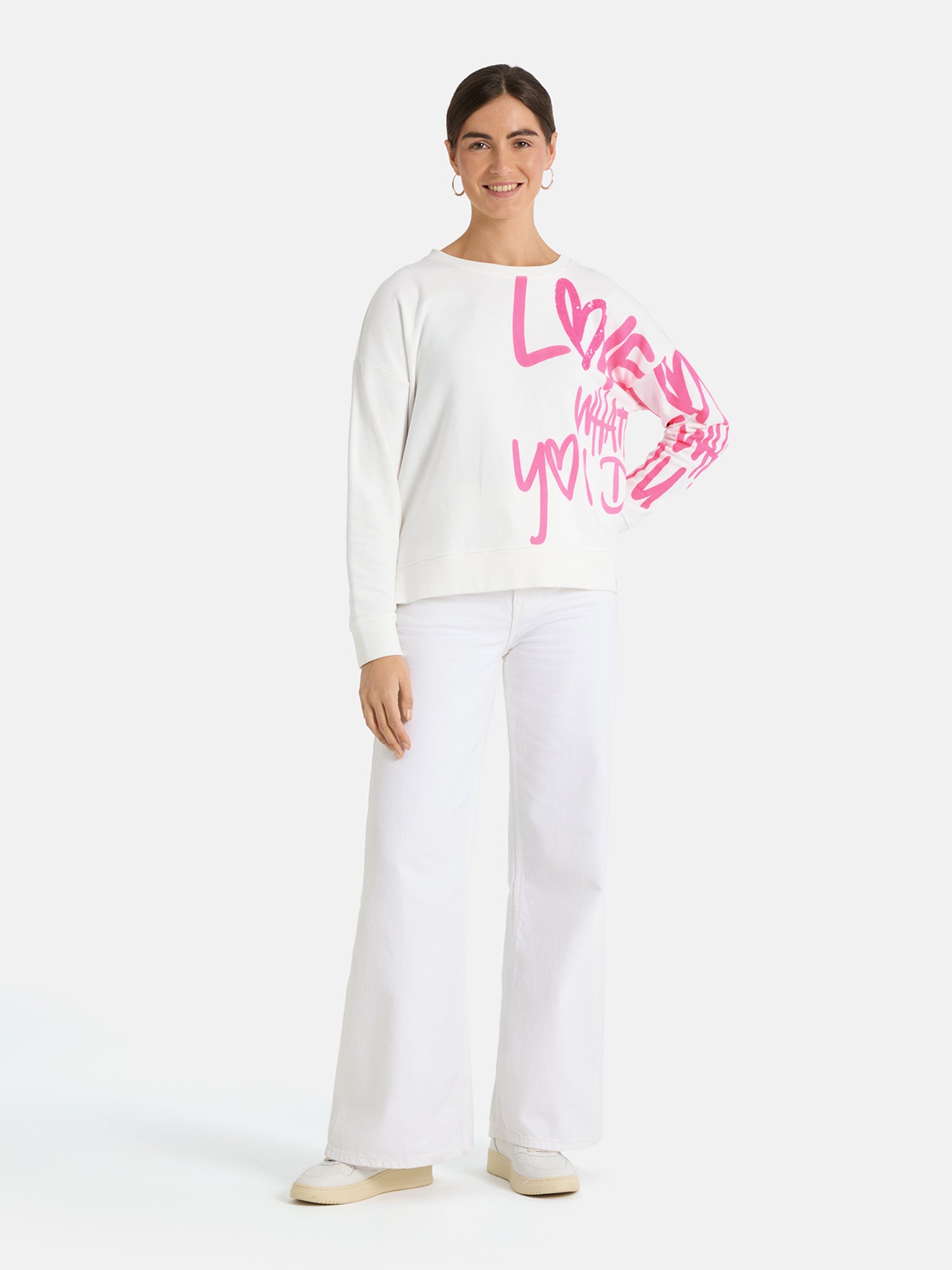 Sweater "SkipL" aus Baumwollmix