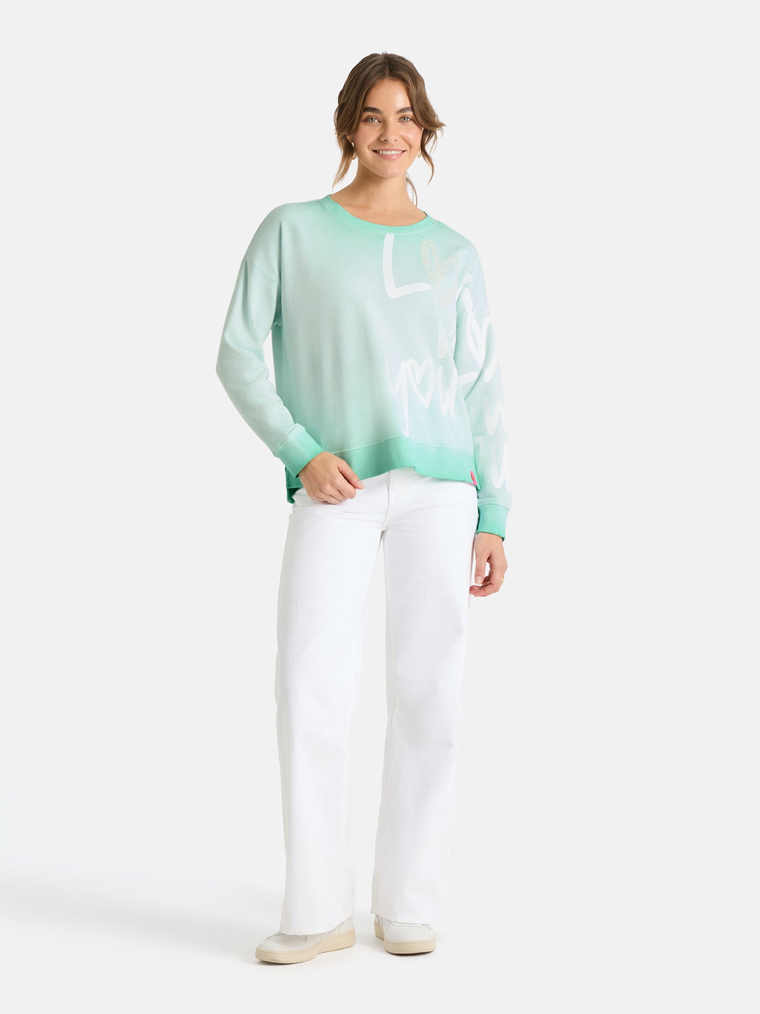 Sweater "SkipL" aus Baumwollmix