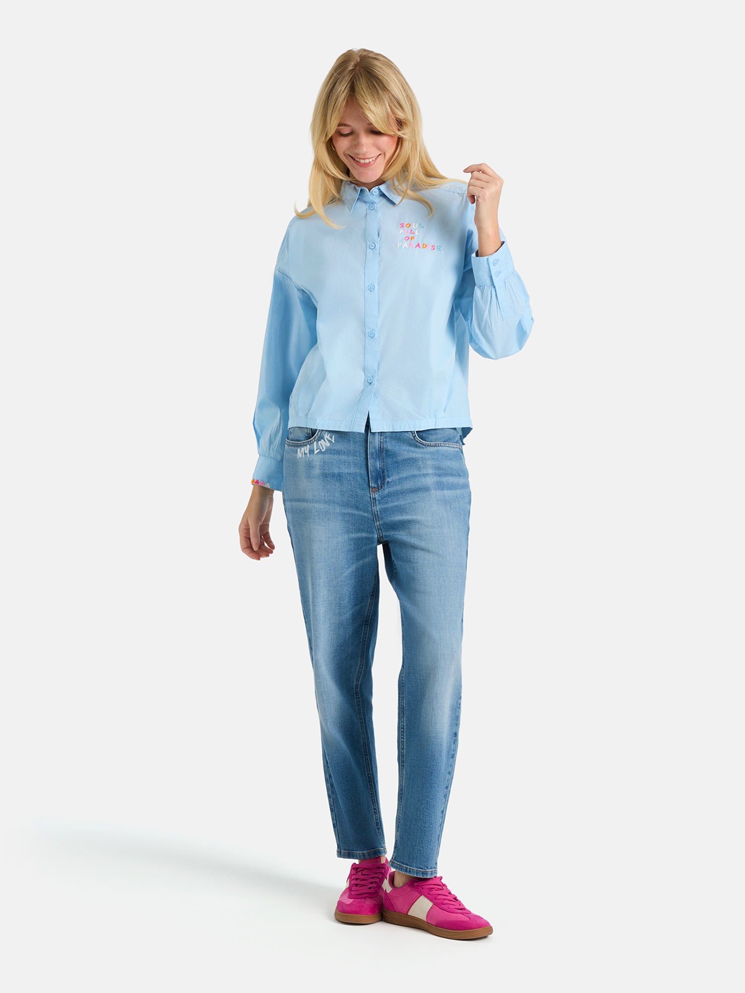 Bluse "RobyL" aus Baumwolle