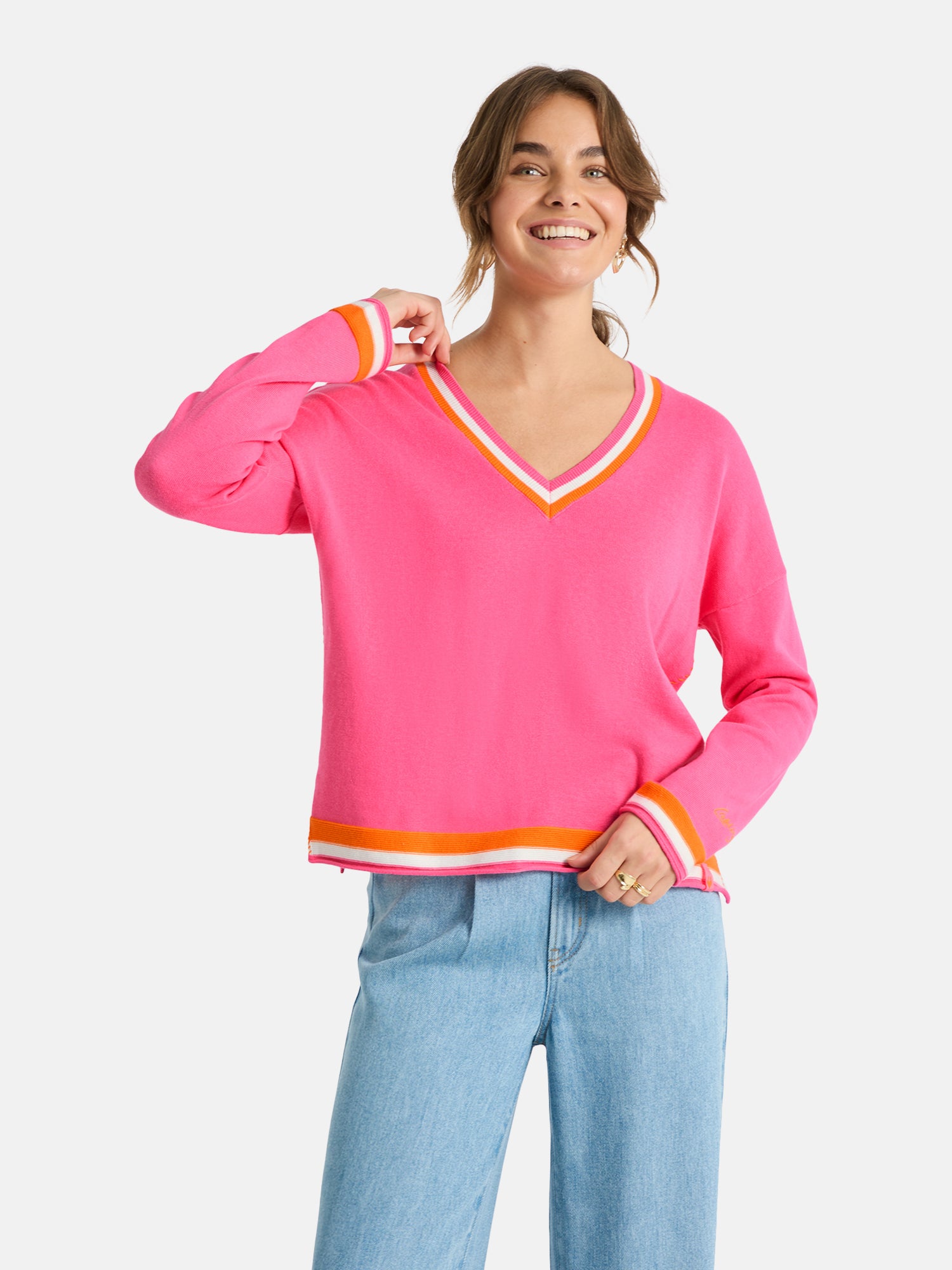Pullover "MalinL" aus Baumwolle