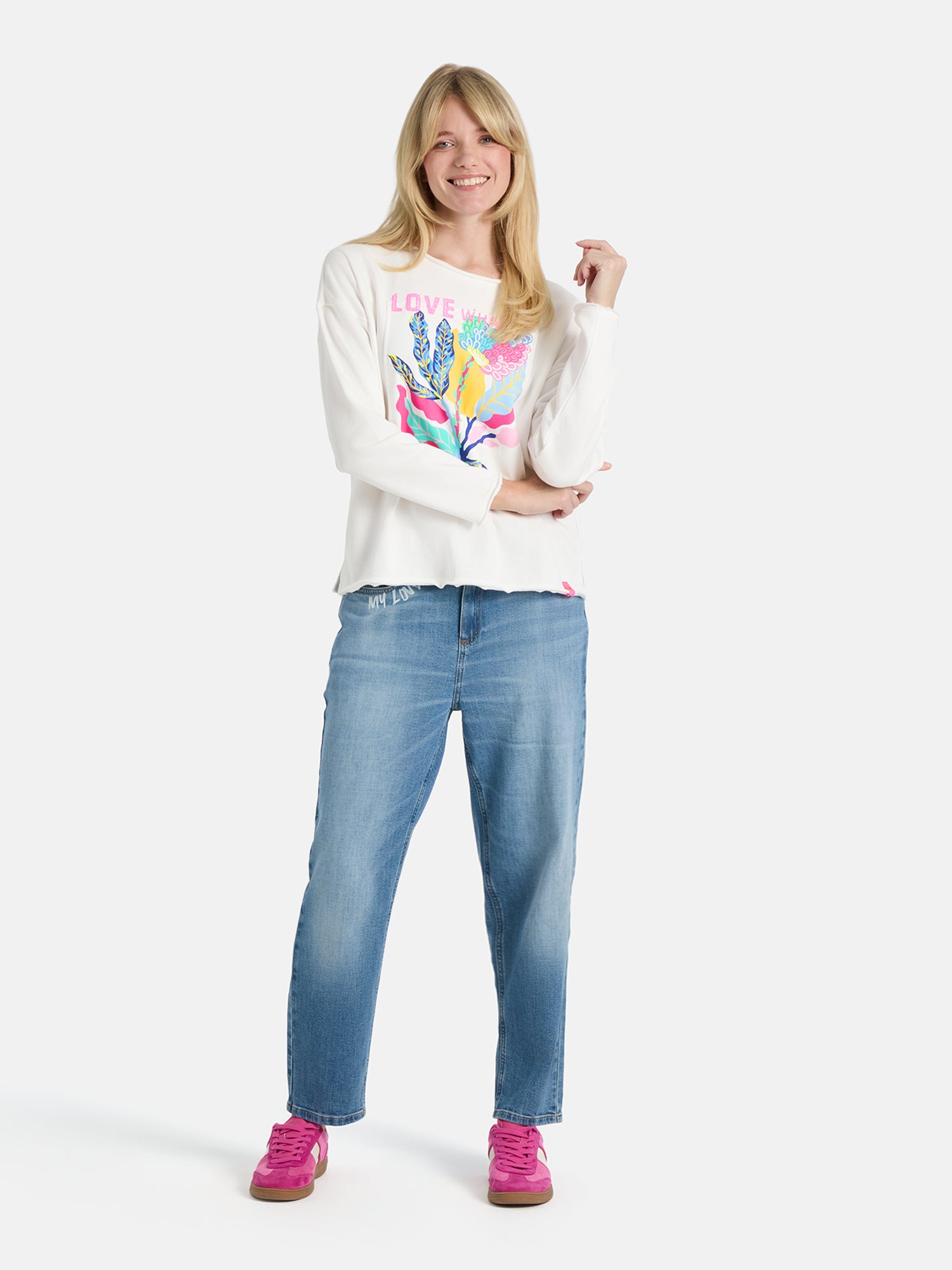 Sweater "KarmellaL" aus Baumwollmix