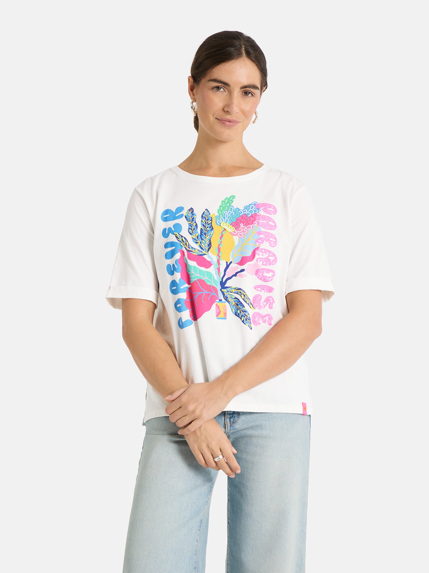 T-Shirt "DuranaL" aus Baumwolle