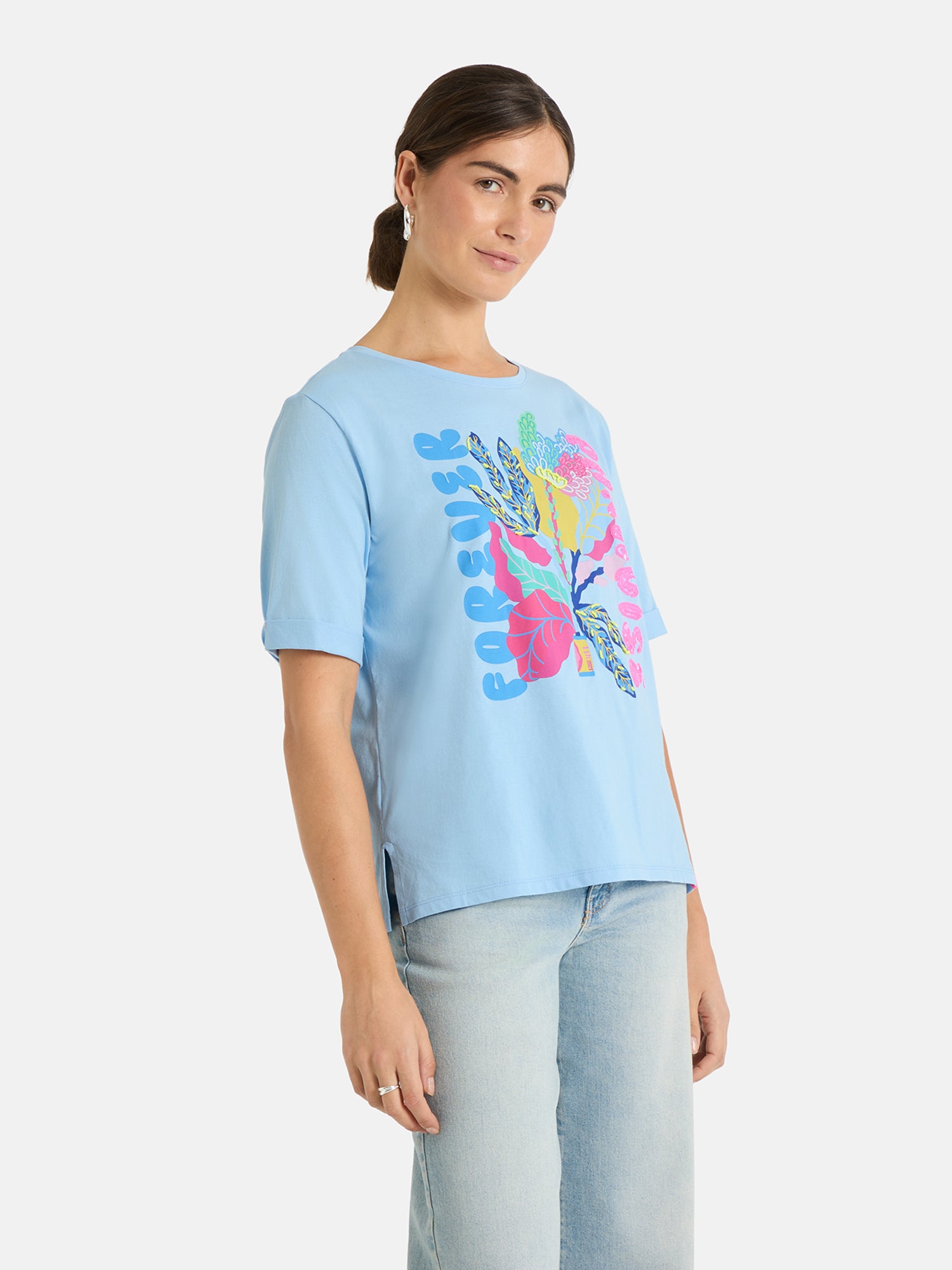 T-Shirt "DuranaL" aus Baumwolle