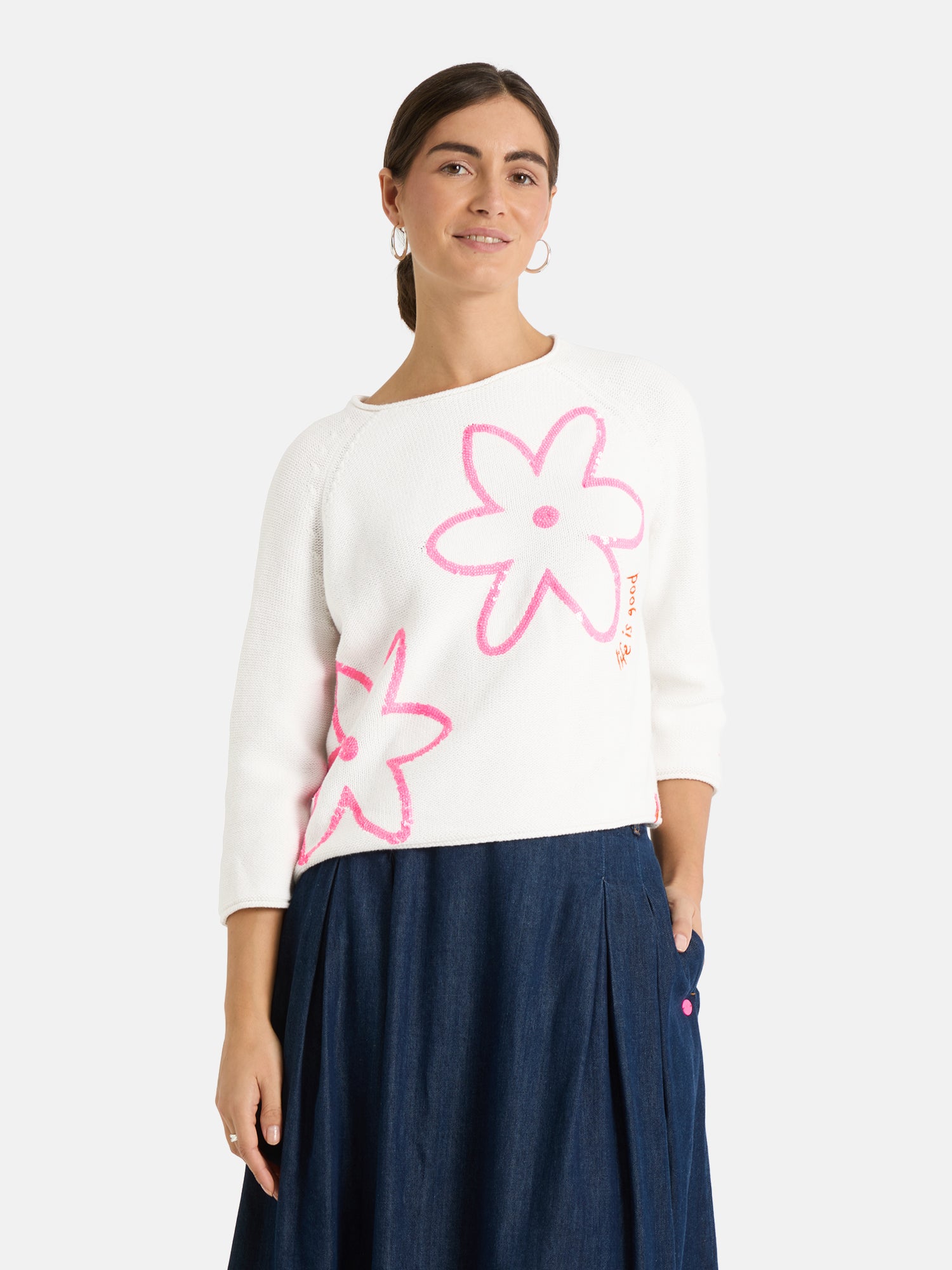 Pullover "AuriL" aus Baumwolle