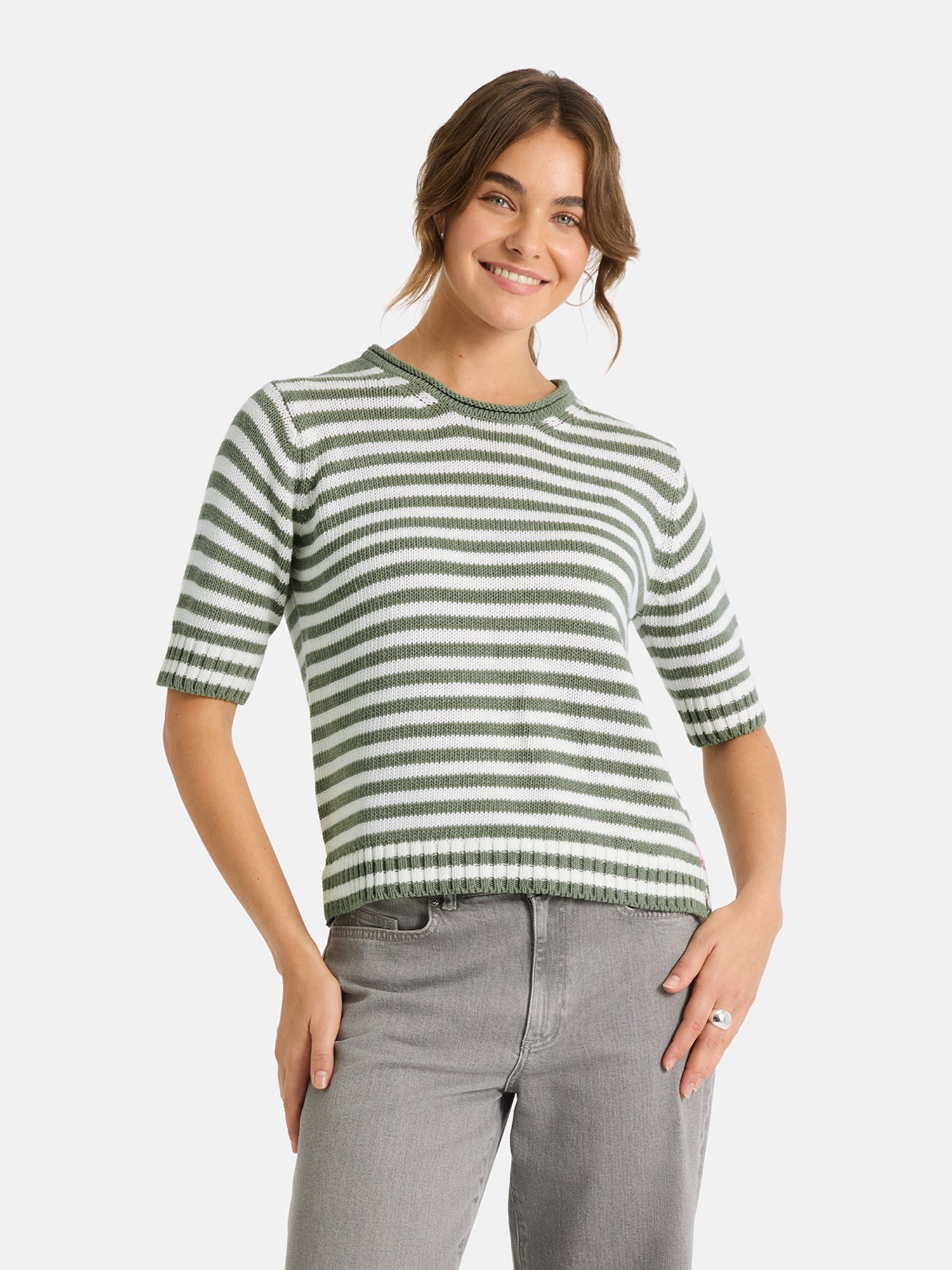 Pullover "AminaL"aus Baumwollmix