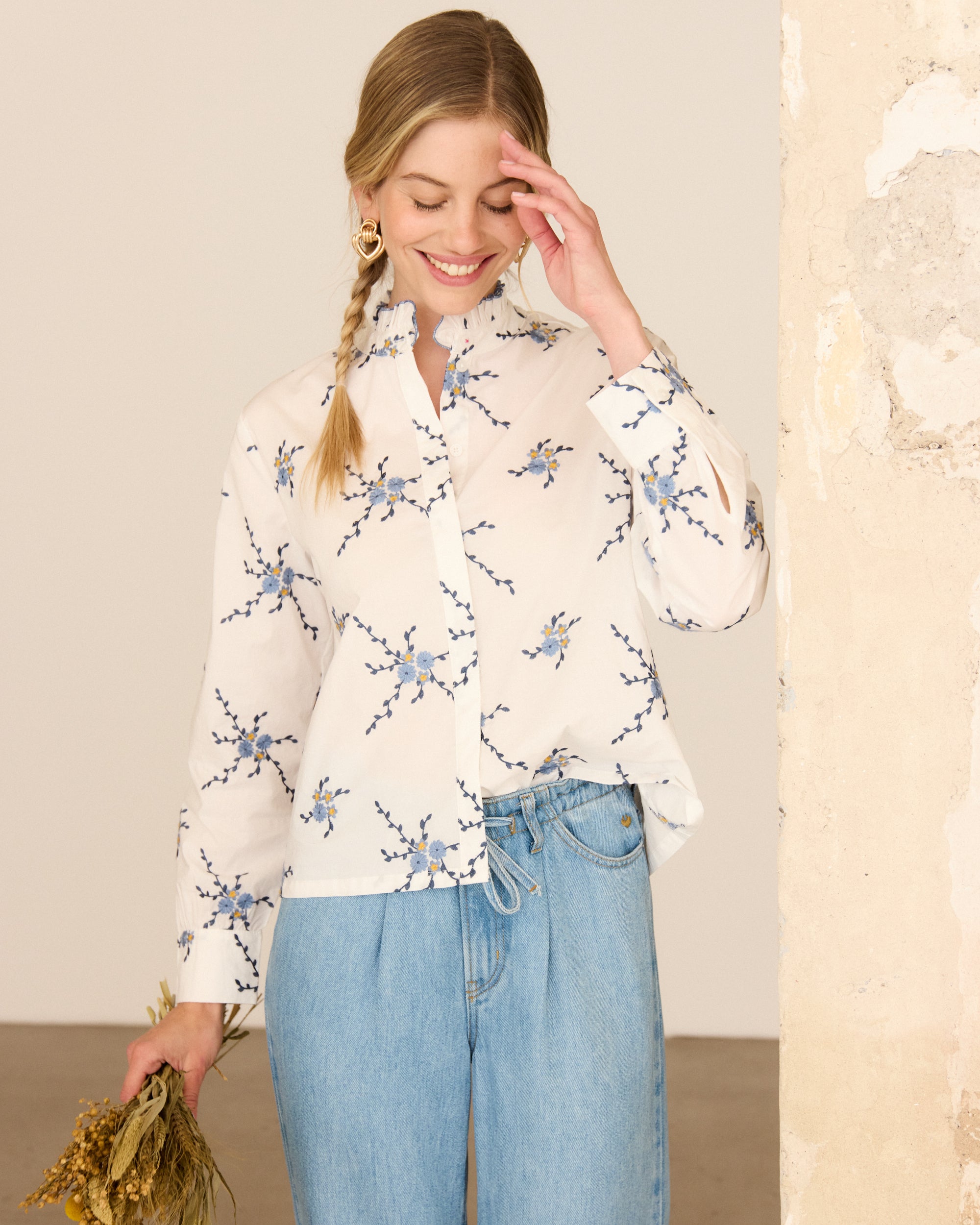 Bluse "AlieenL" aus Baumwolle