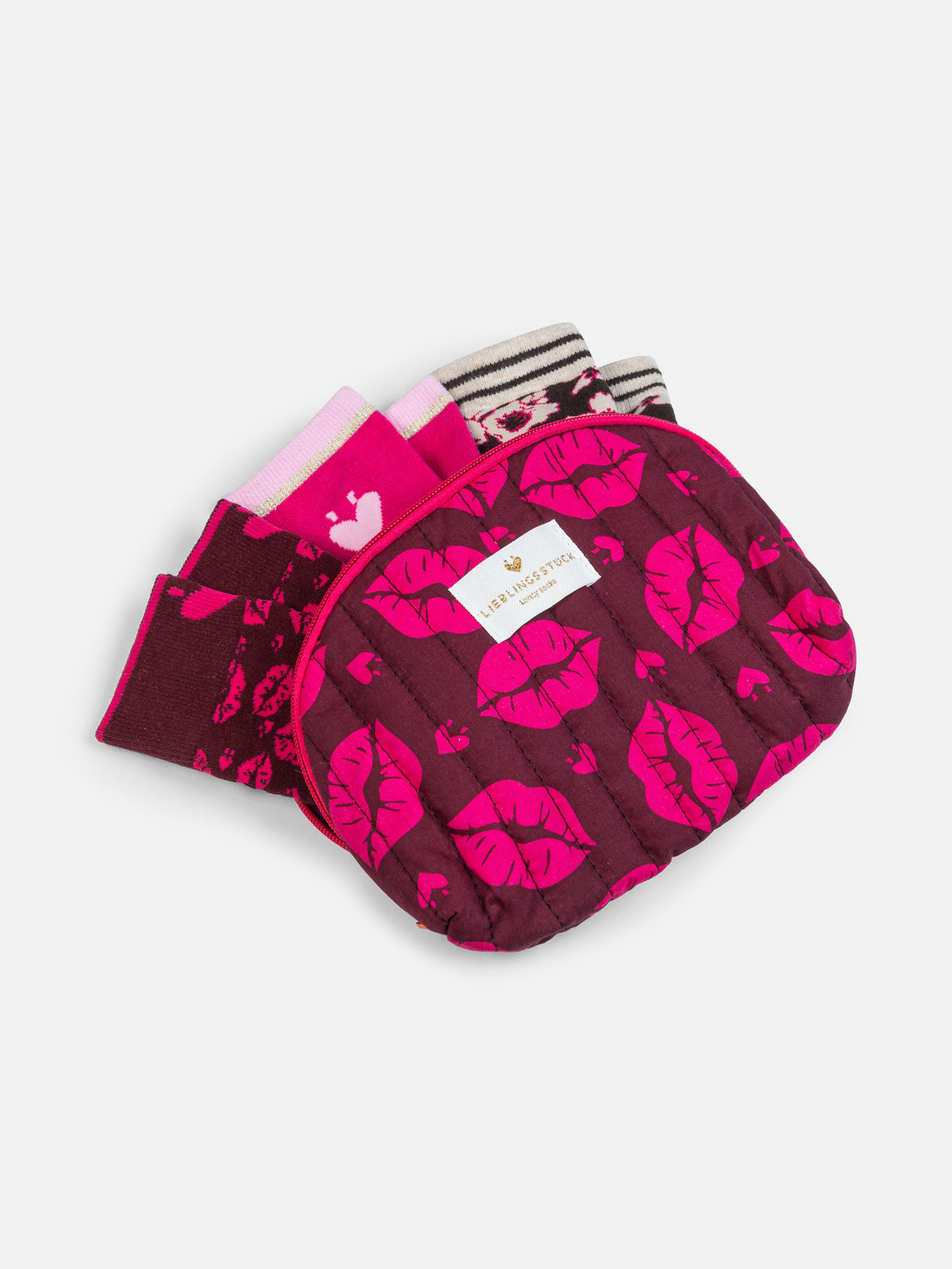 Lovely Socks mit Kulturtasche oder Geschenkbox