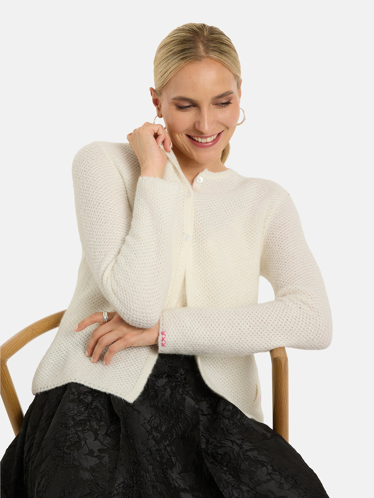 Strickjacke "AbebaL" mit Wolle