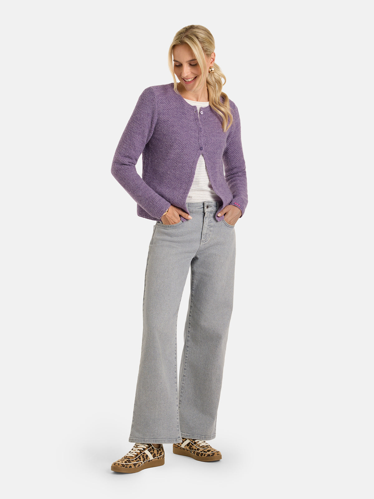 Strickjacke "AbebaL" mit Wolle