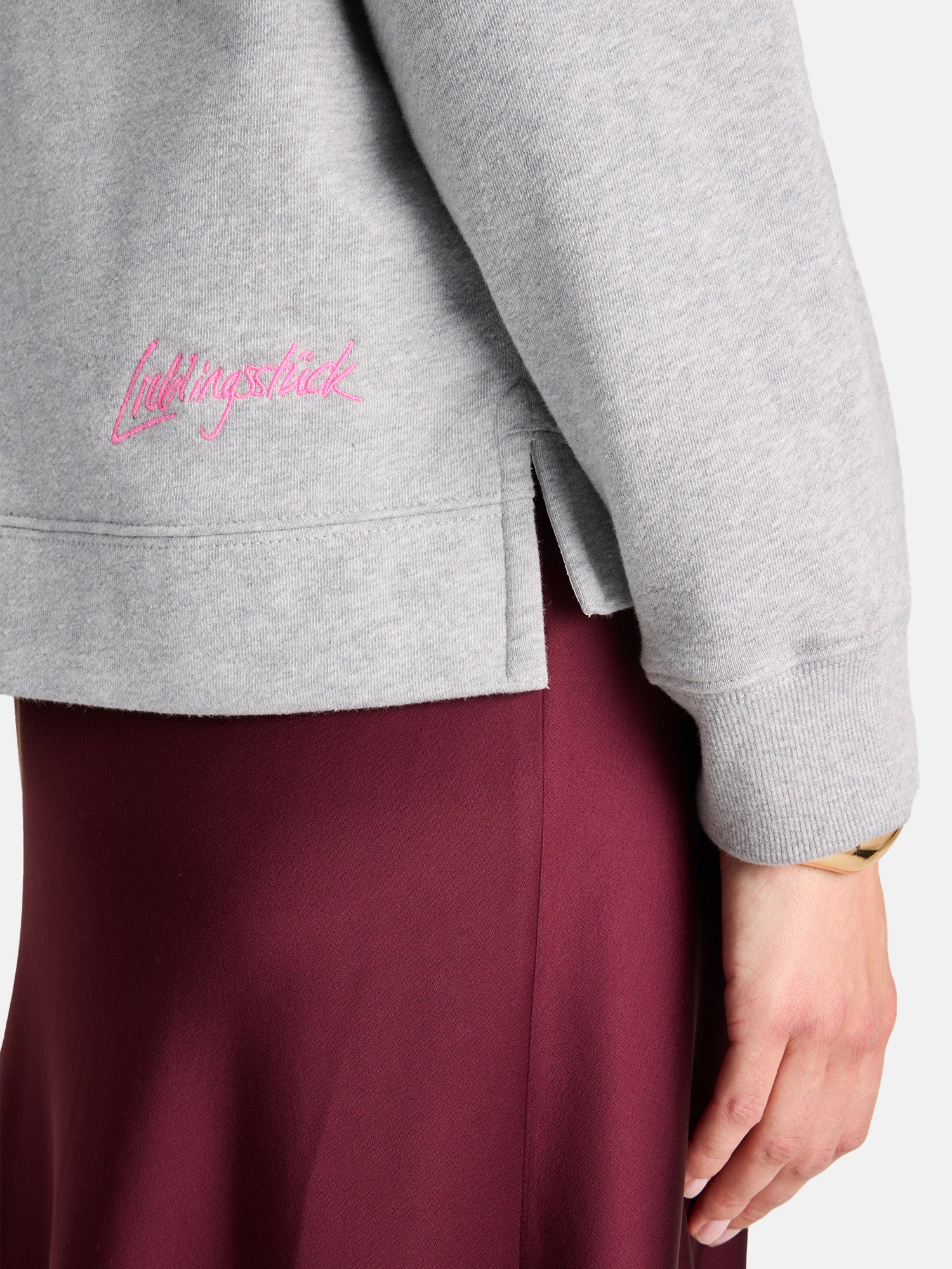 Sweatshirt "AjaL" aus Baumwollmix