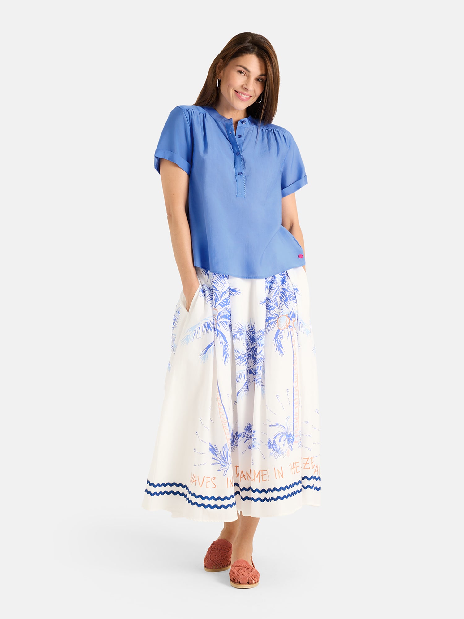 Bluse "AlaisL" aus Baumwollmix