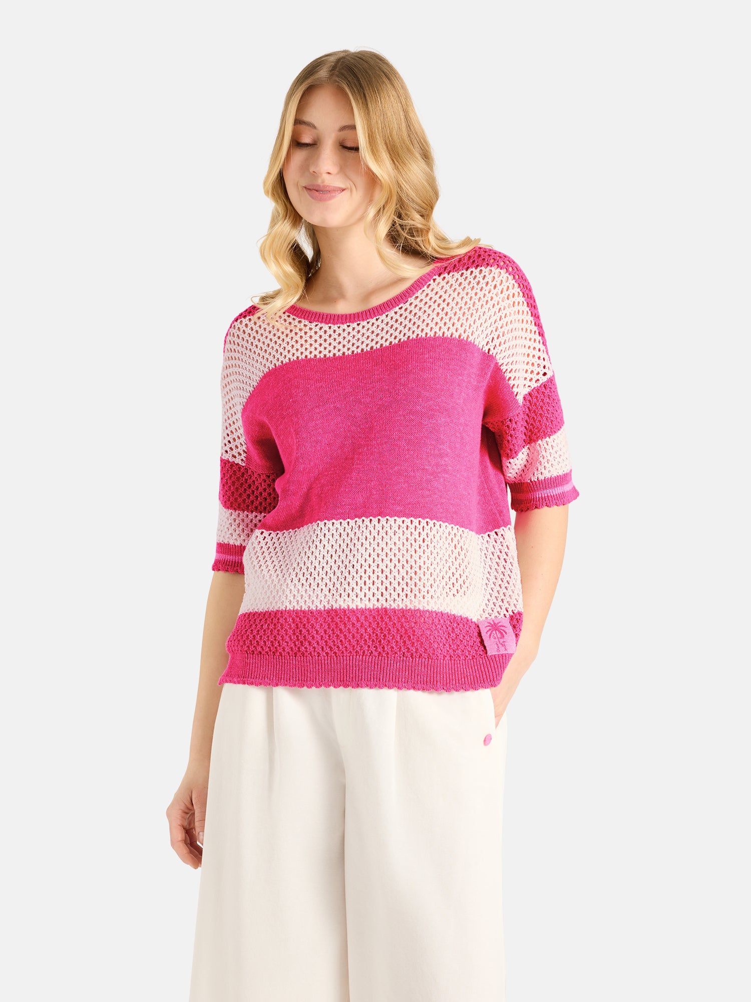 Strickpullover "AliaL" mit Leinen