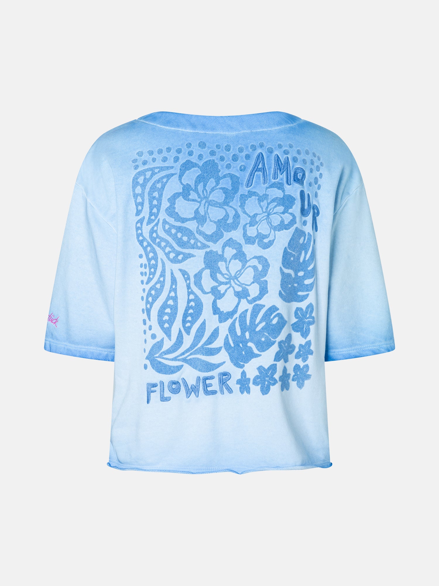 Kurzarm Strick "AmyL" mit Baumwolle