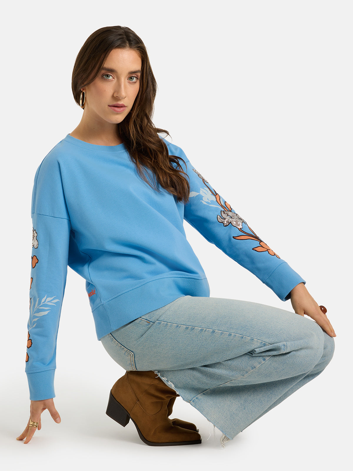 Sweatshirt "AuroraL" aus Baumwollmix