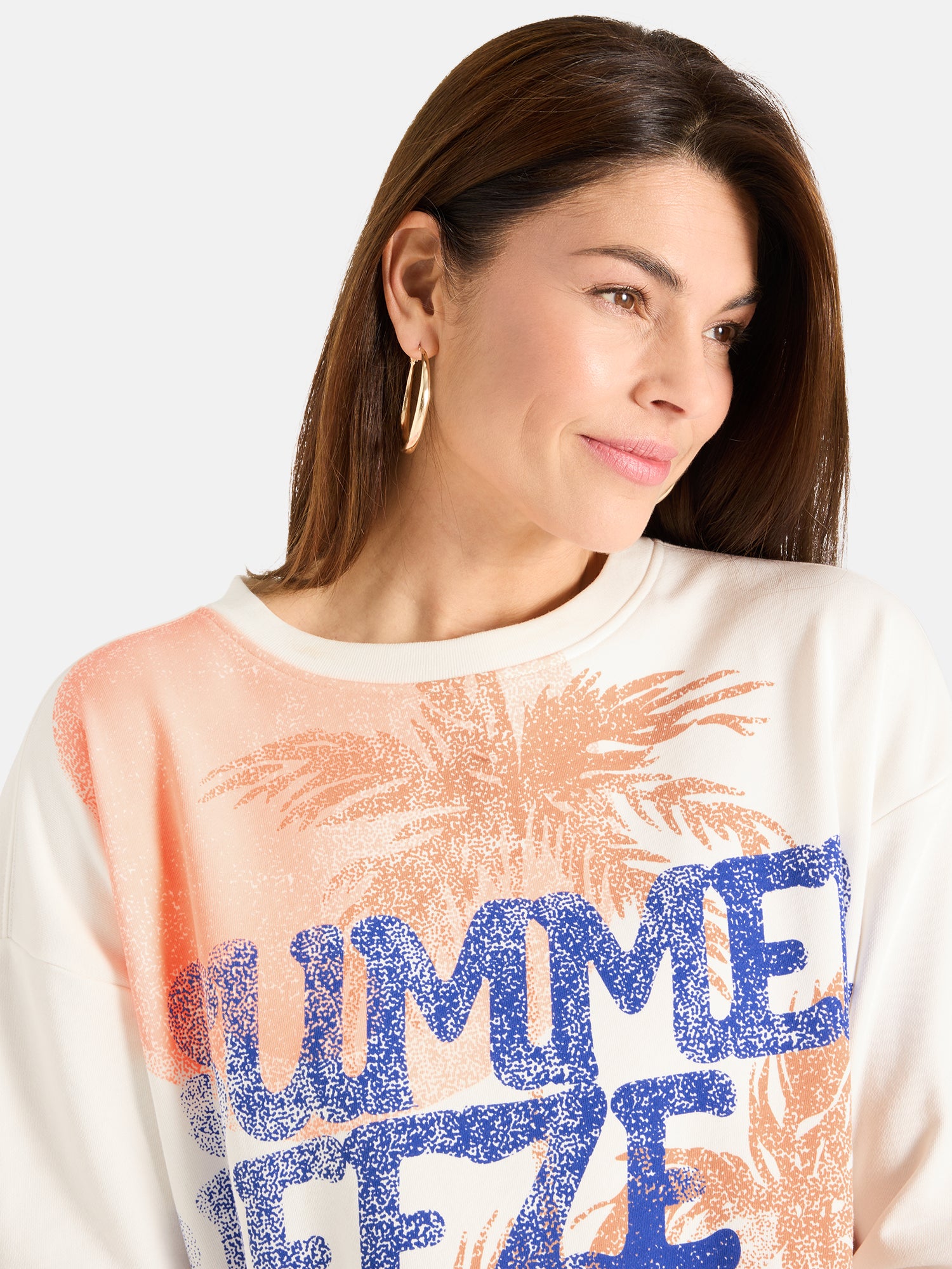 Sweatshirt "BreezeL" aus Baumwollmix