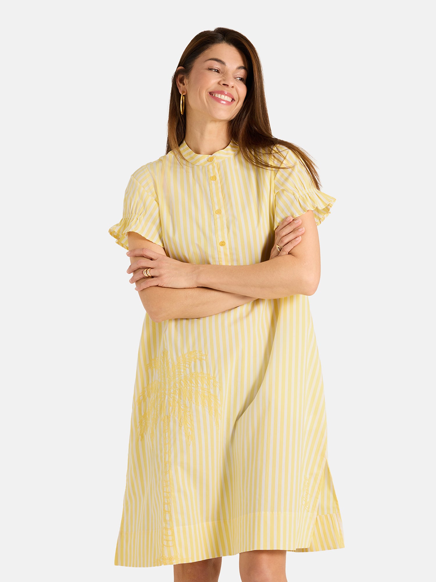 Kleid "CamilleL" aus Baumwollmix