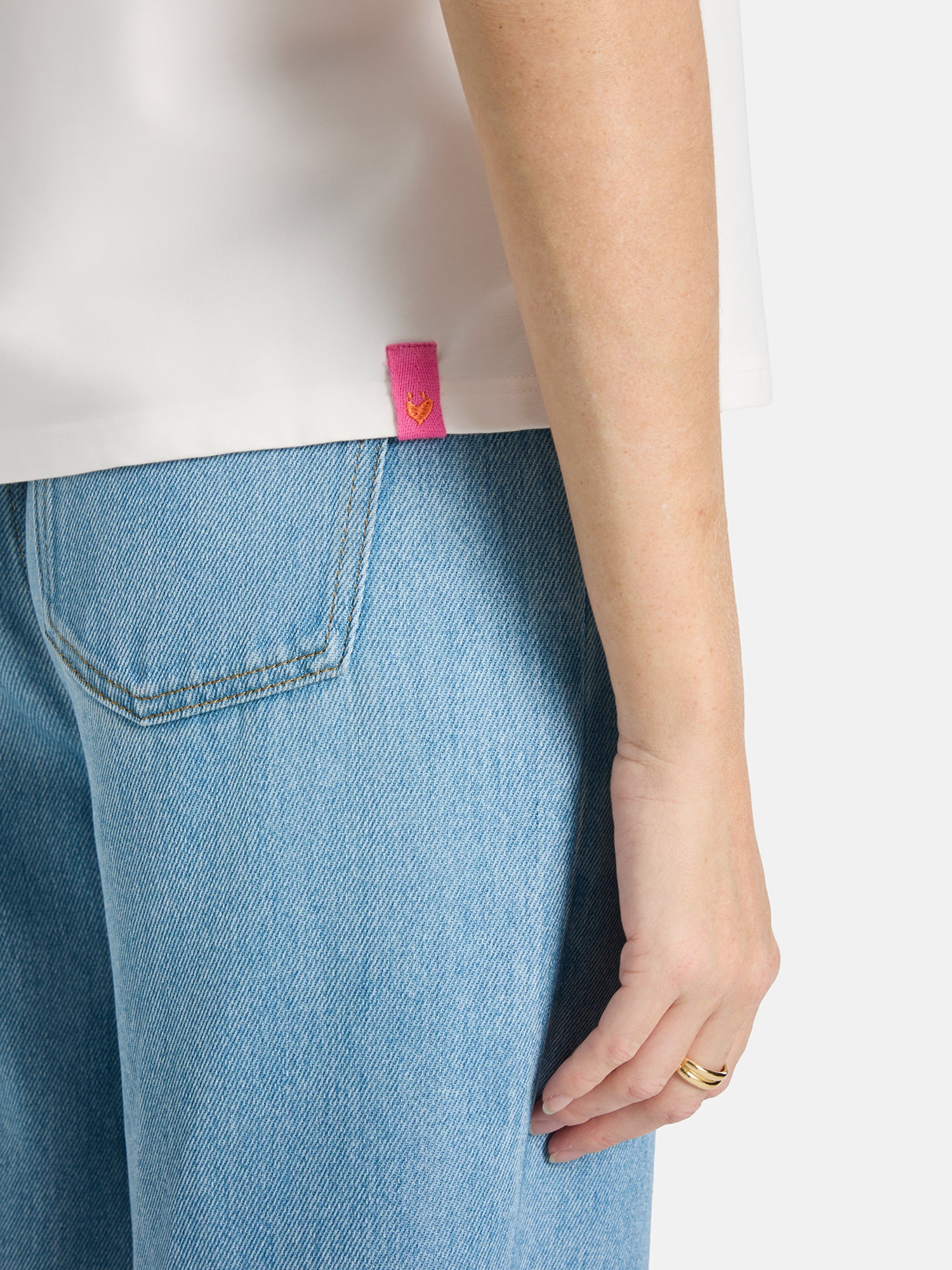 T-Shirt "CleoL" aus Baumwollmix