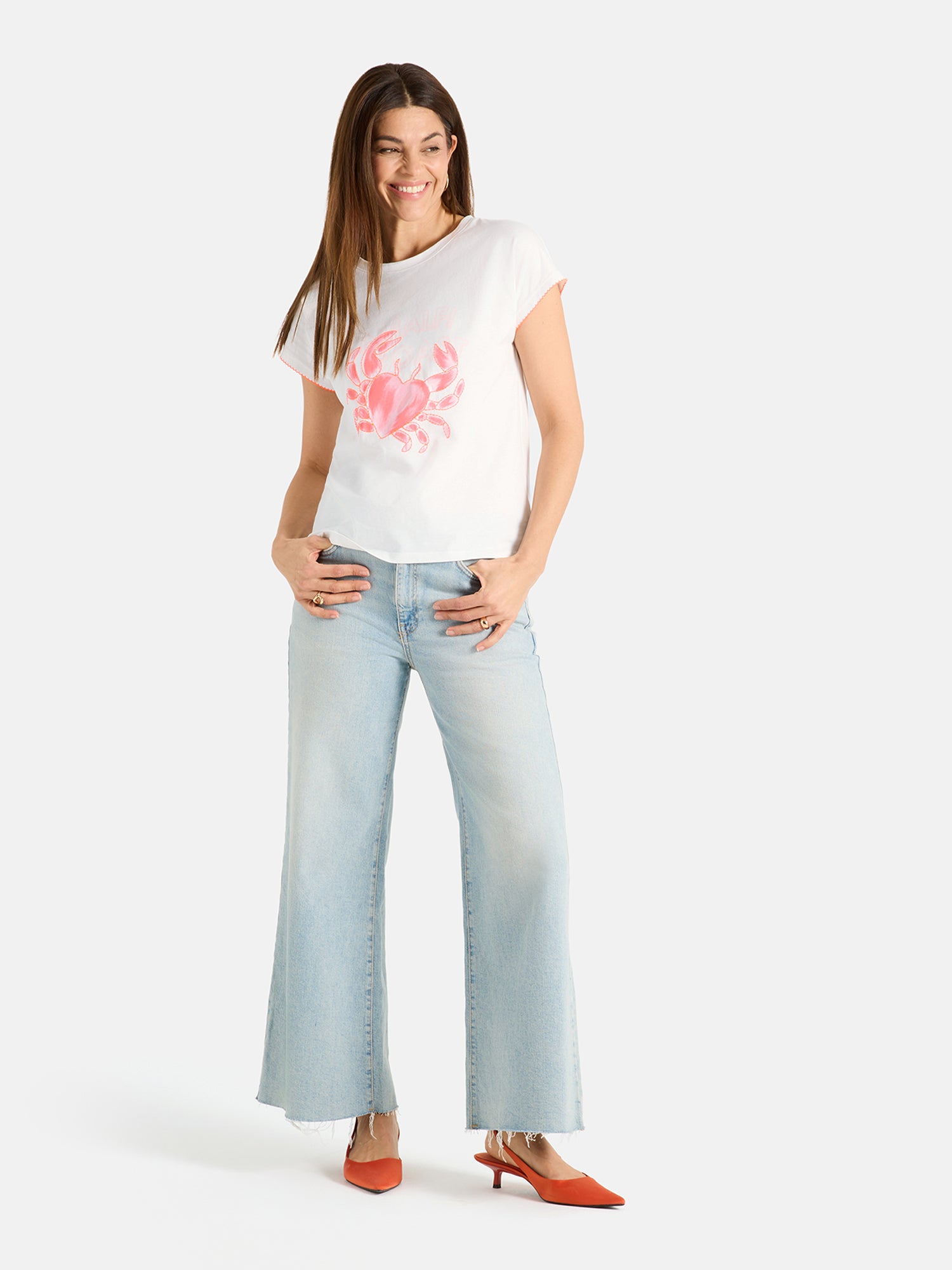 T-Shirt "CrabiL" aus Baumwolle