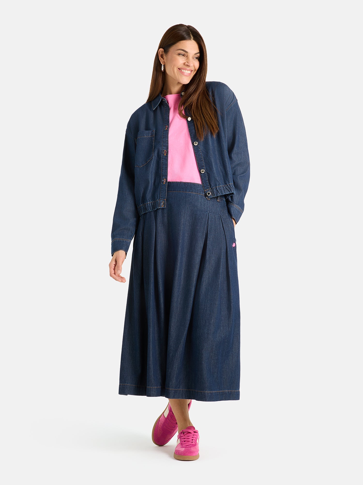 Jeansjacke "CrossL" mit Lyocell