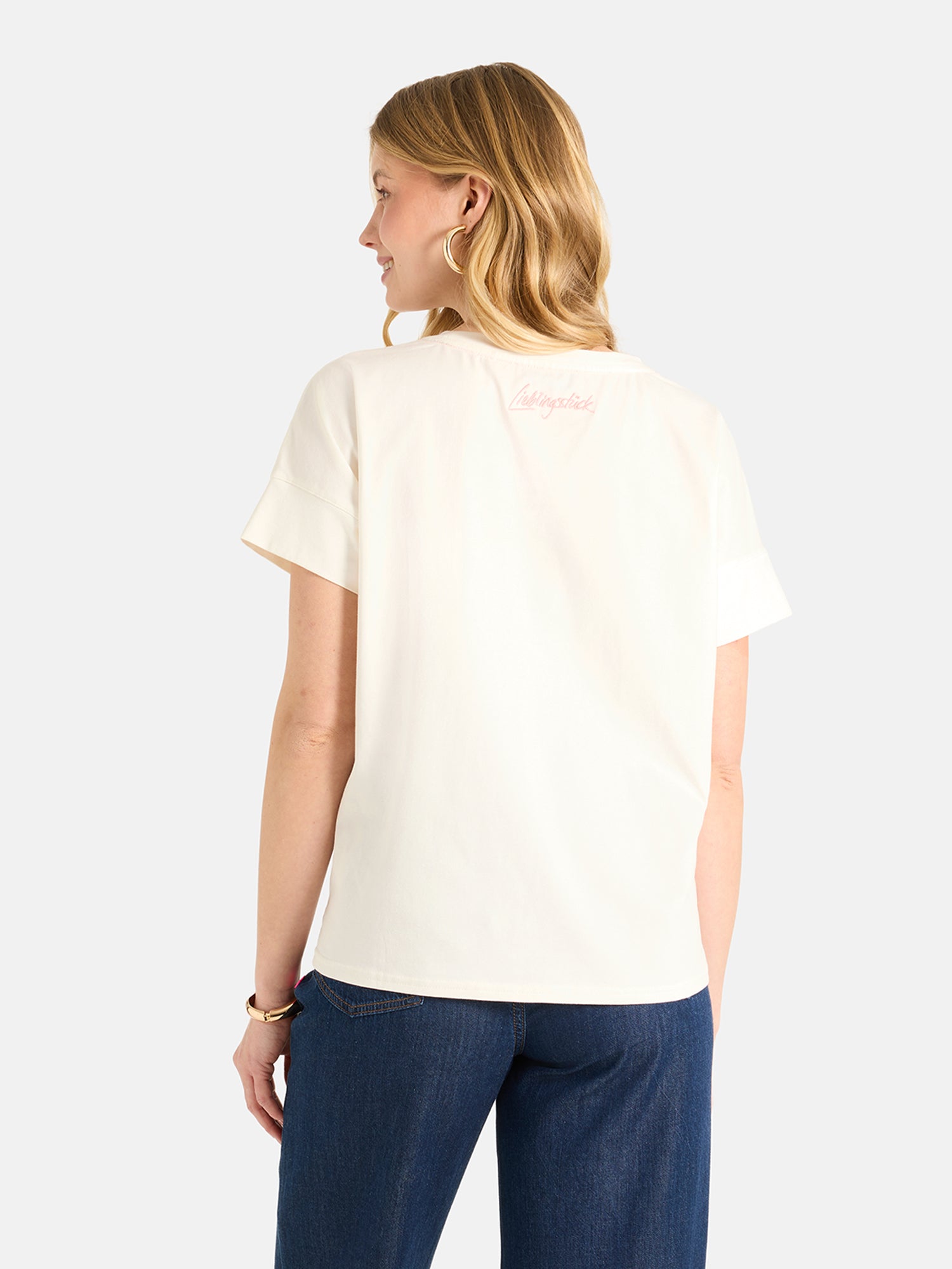 Shirt "DahliaL" aus Baumwollmix