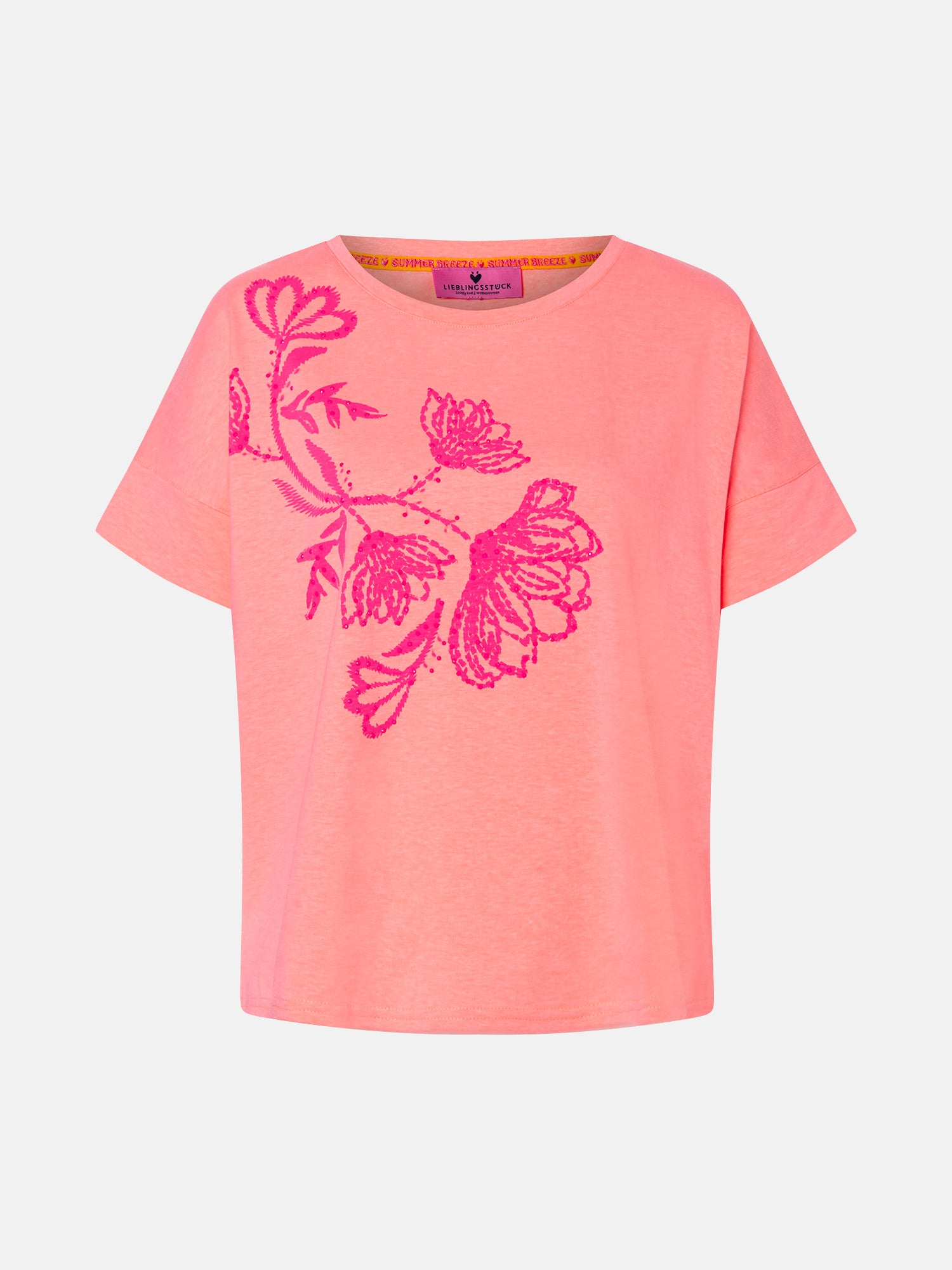 Shirt "DahliaL" aus Baumwollmix