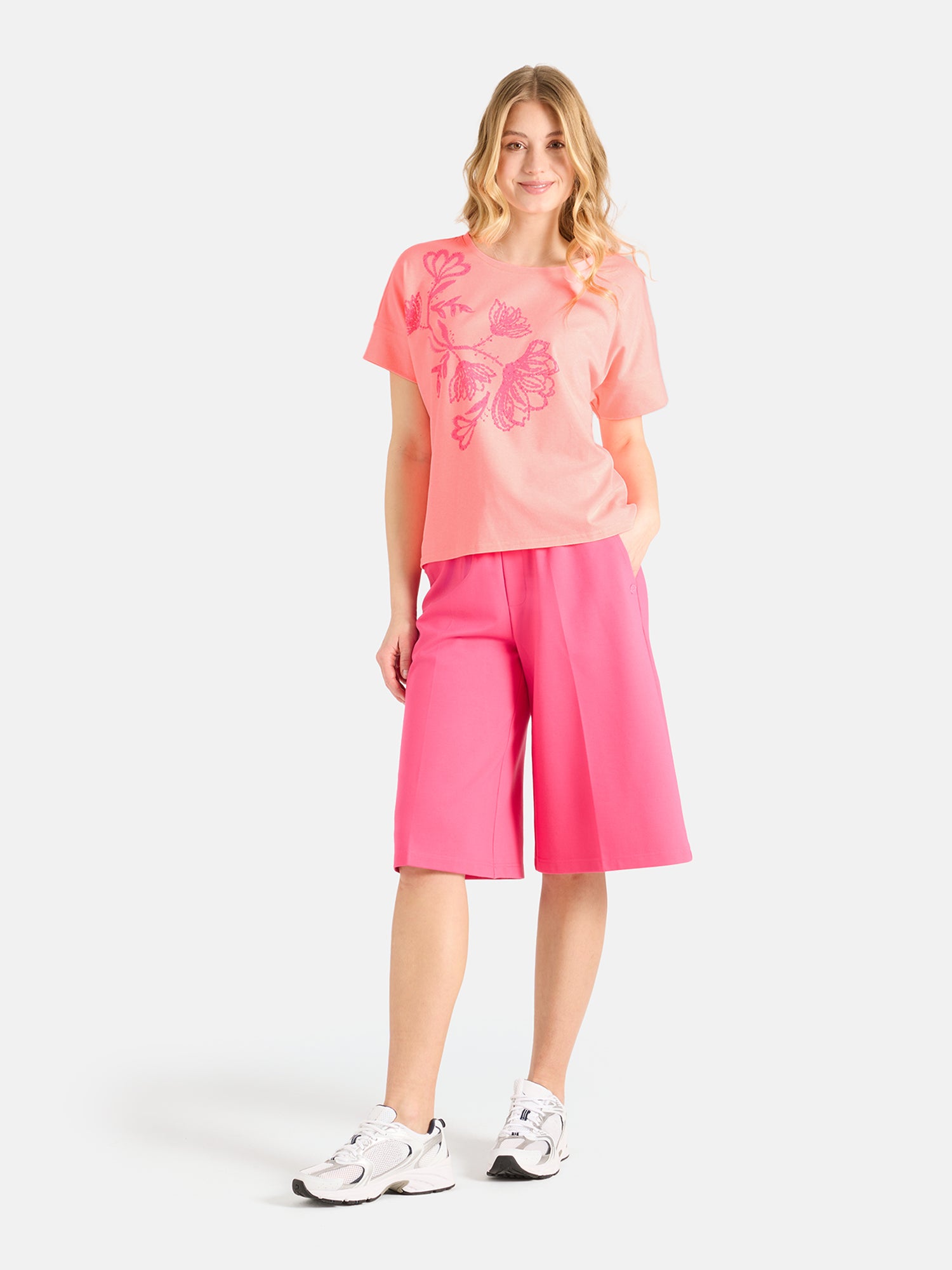 Shirt "DahliaL" aus Baumwollmix