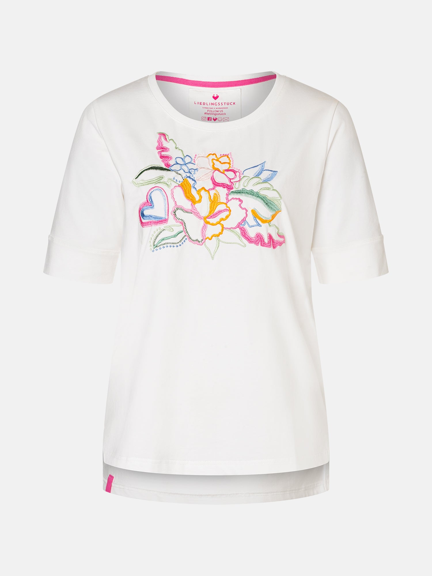 T-Shirt "DianeL" mit Elasthan