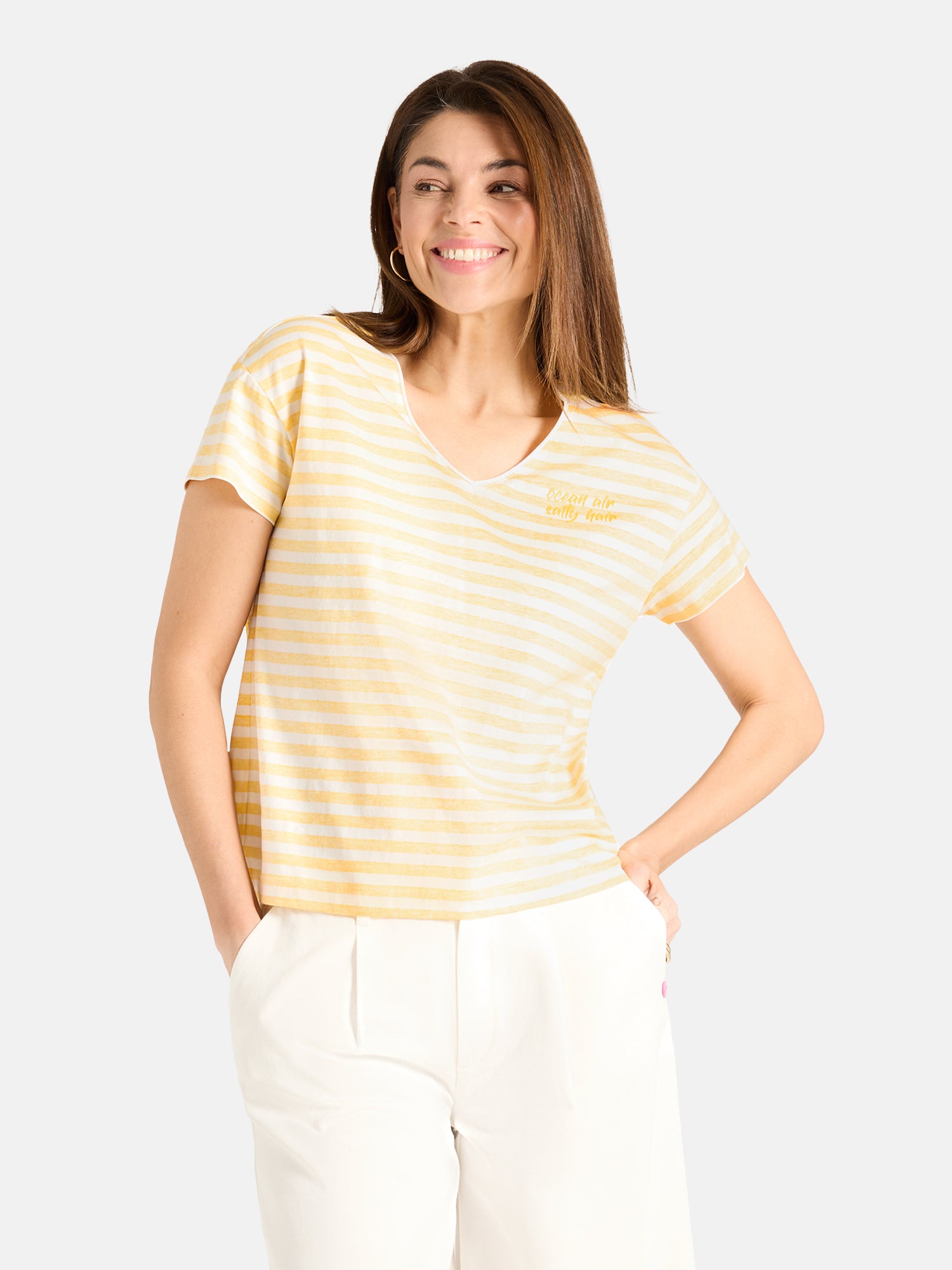 T-Shirt "DollyL" aus Baumwolle