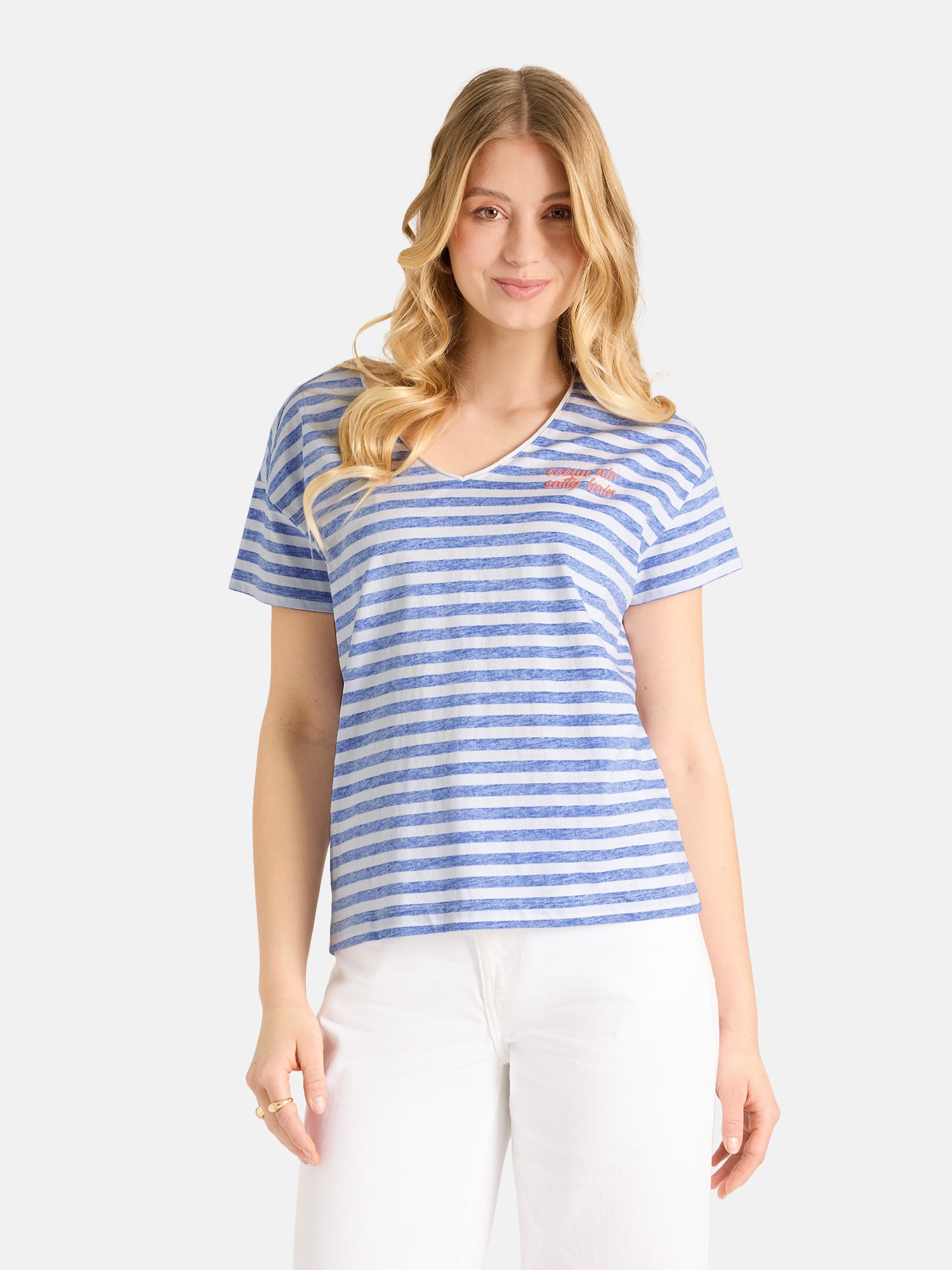 T-Shirt "DollyL" aus Baumwolle