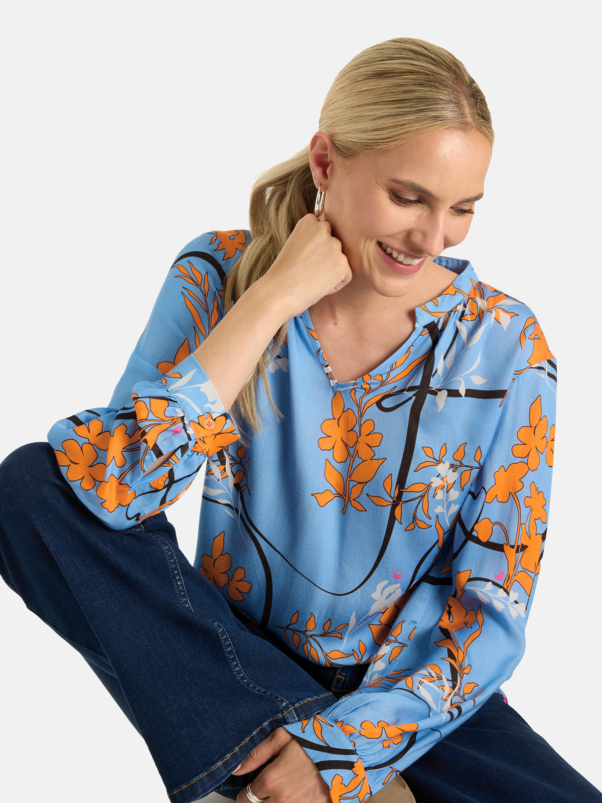 Bluse "ElaaL" aus Viskose