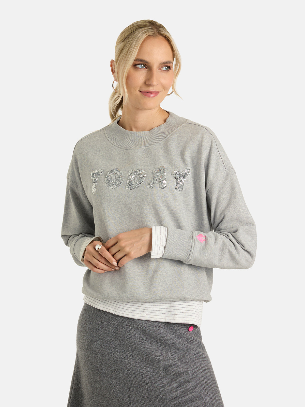 Sweatshirt "EllaL" aus Baumwolle