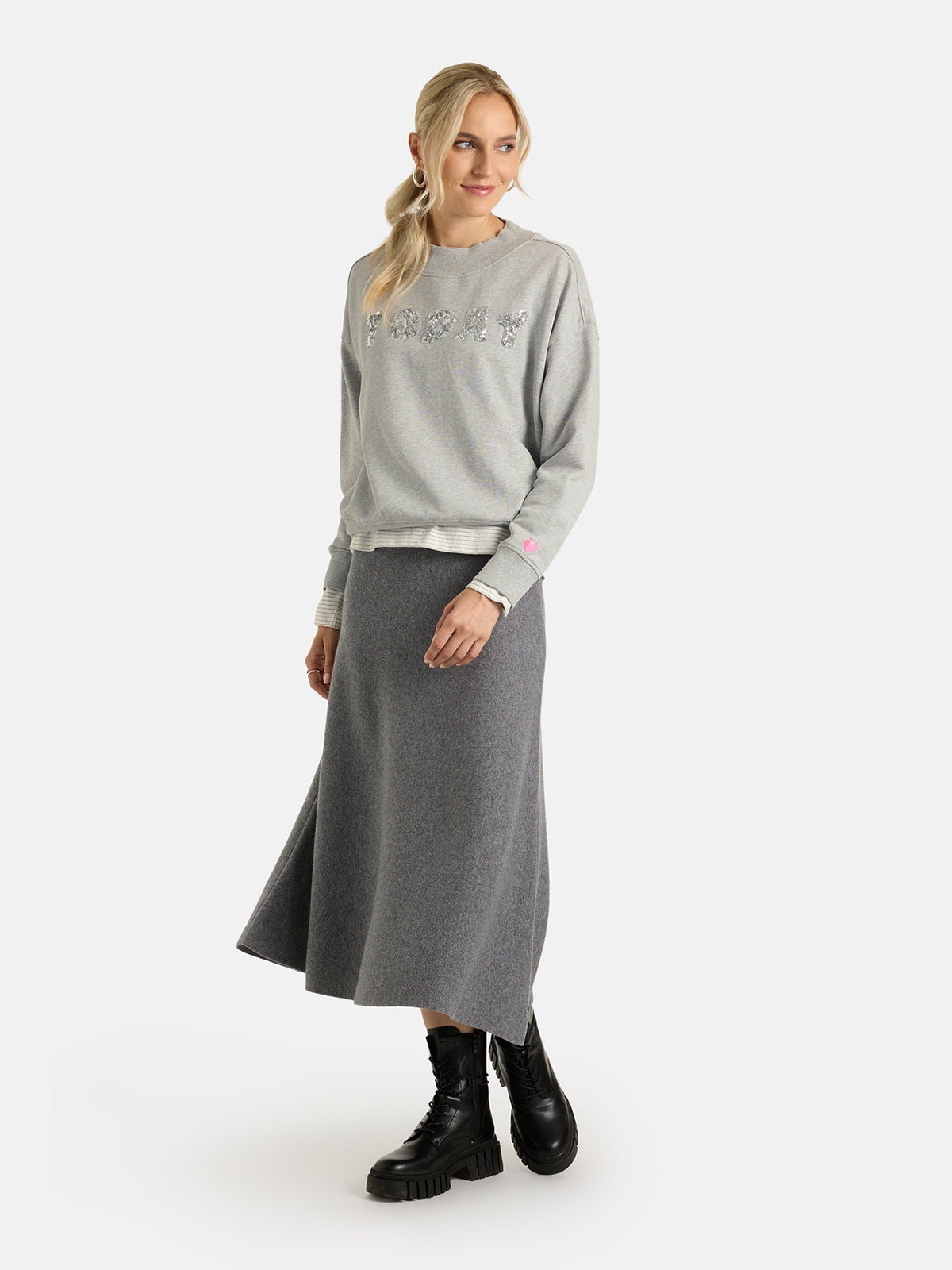 Sweatshirt "EllaL" aus Baumwolle