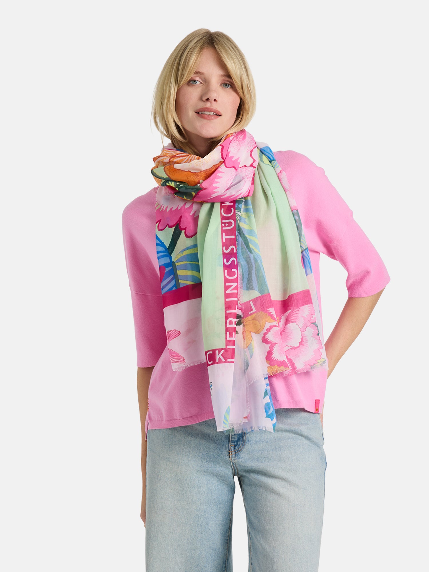 Tuch "Scarf Flower" aus