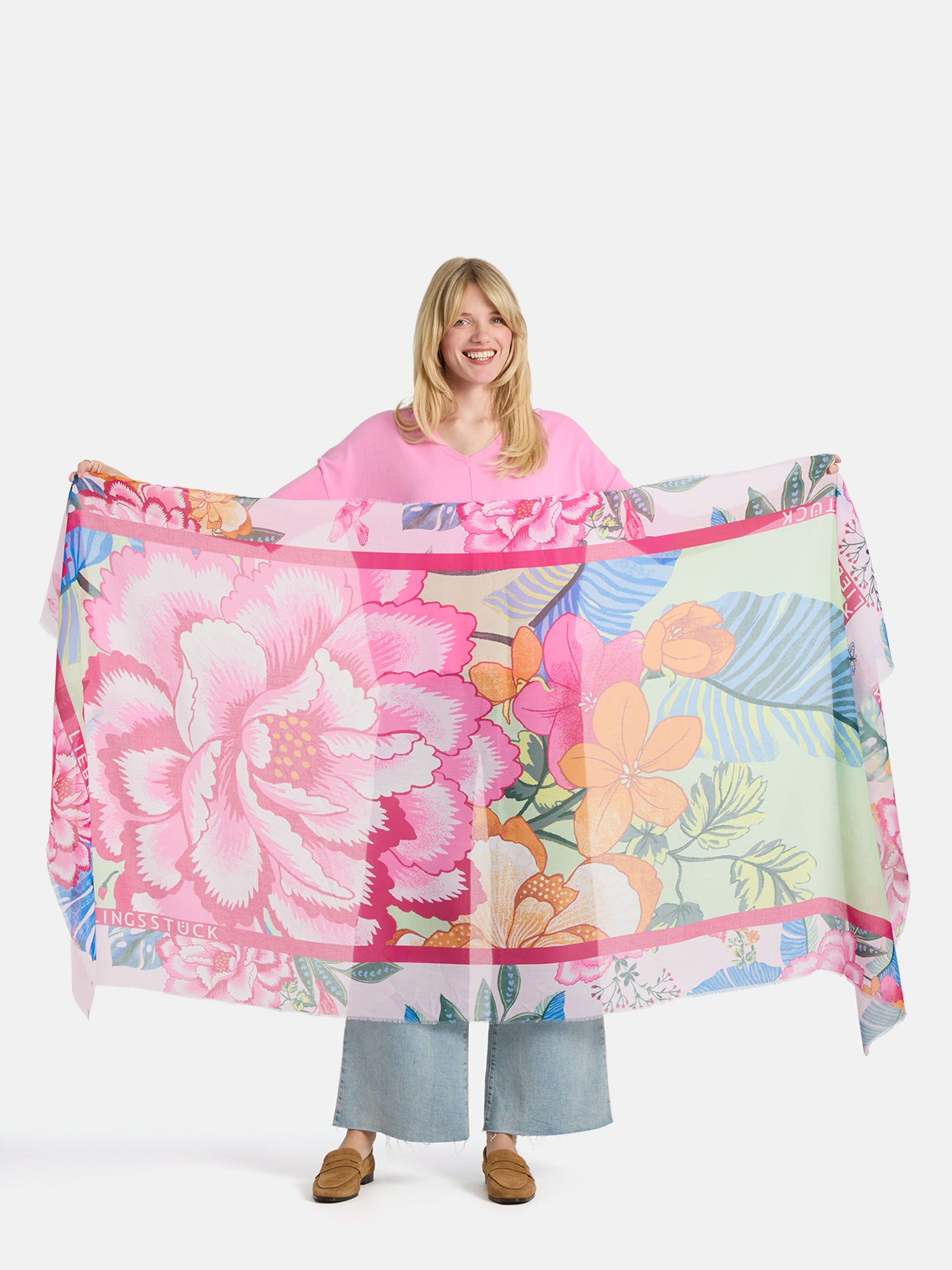 Tuch "Scarf Flower" aus