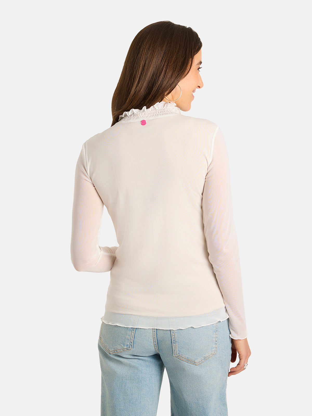 Meshshirt "FridaL" mit Elasthan