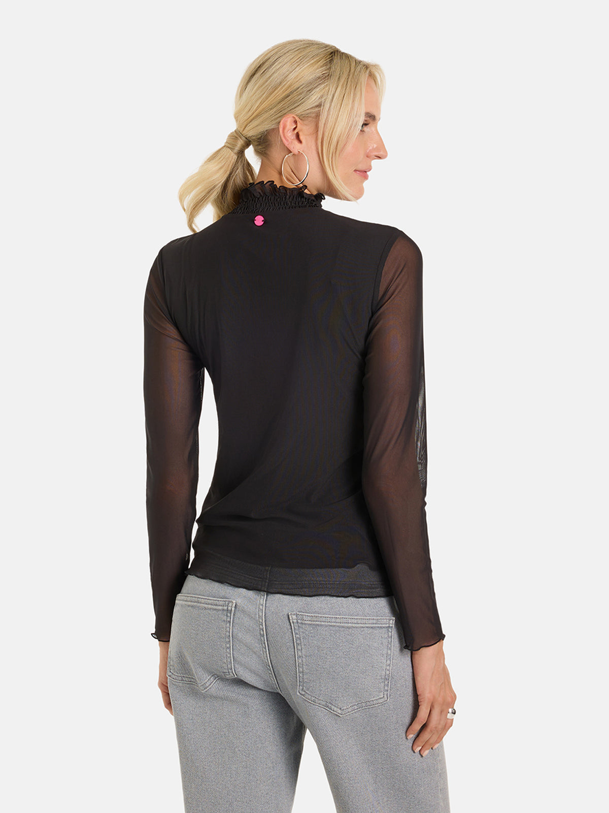 Meshshirt "FridaL" mit Elasthan