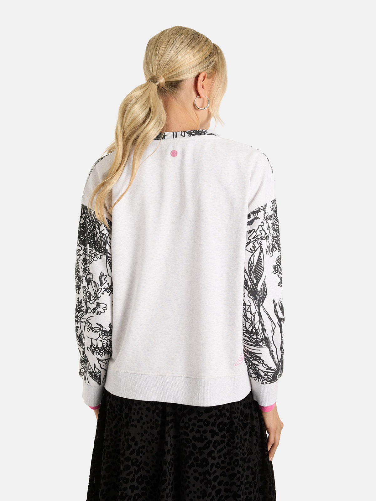 Sweatshirt "HazelL" aus Baumwollmix