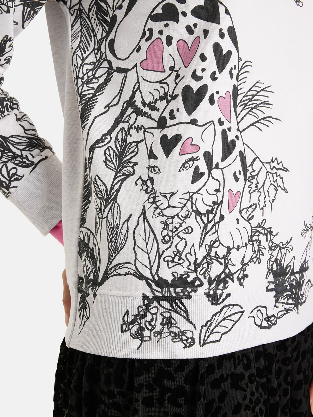 Sweatshirt "HazelL" aus Baumwollmix
