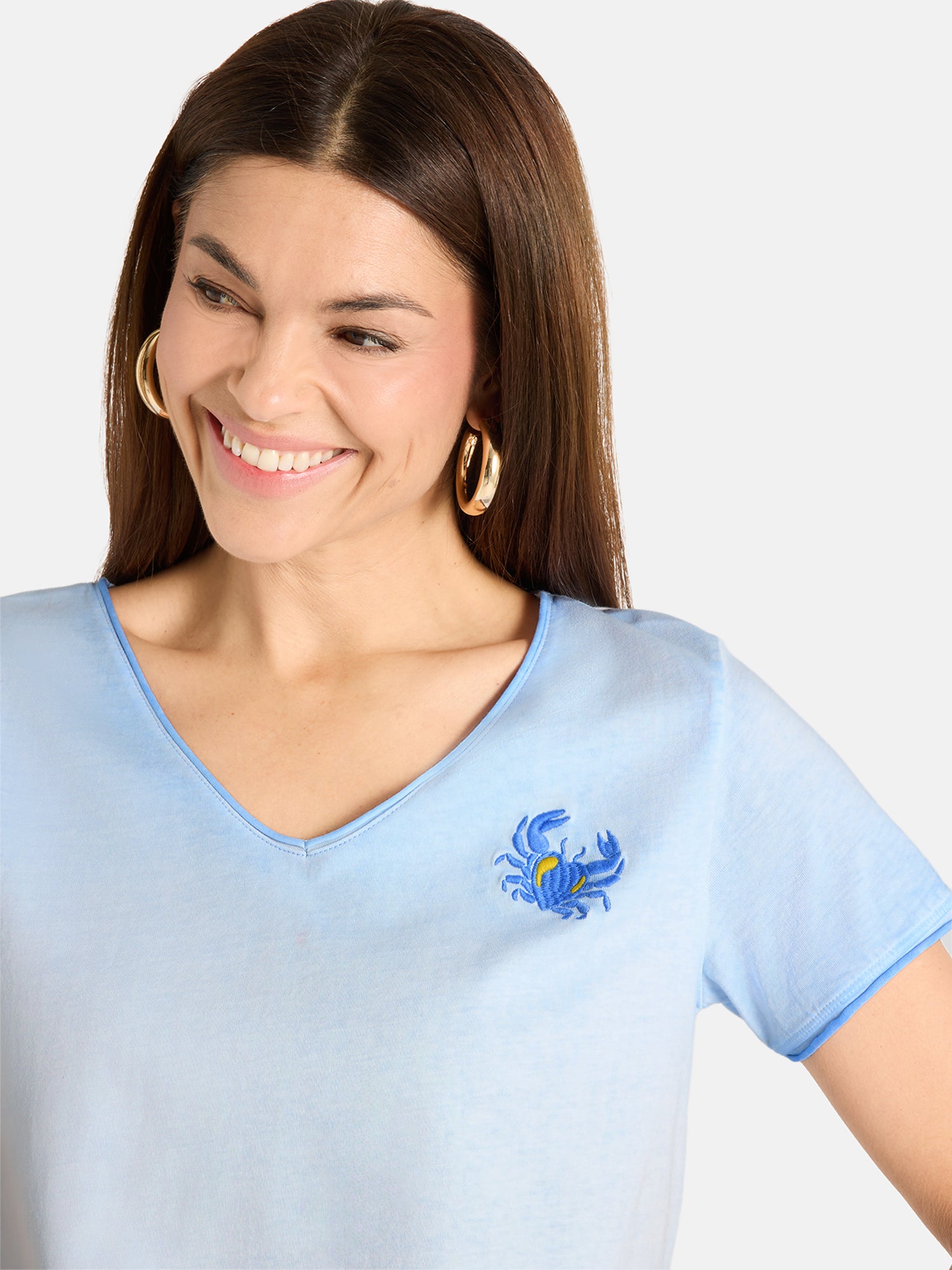 Shirt "KarlaL" aus Baumwolle