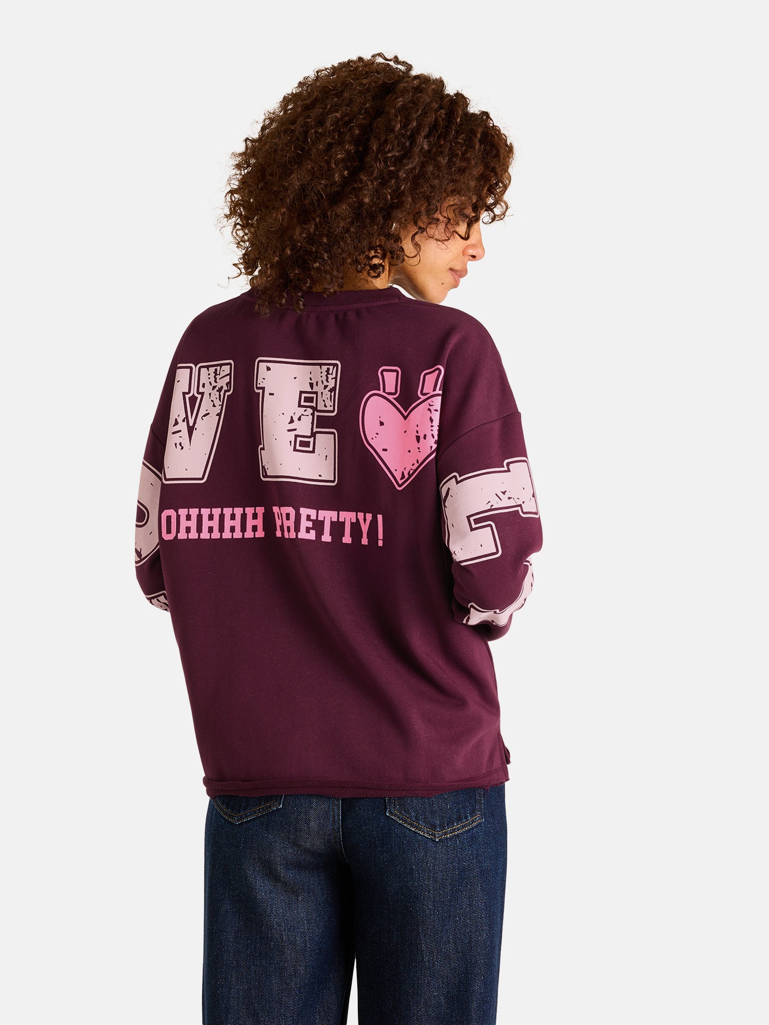 Sweatshirt "KiaL" aus Baumwollmix