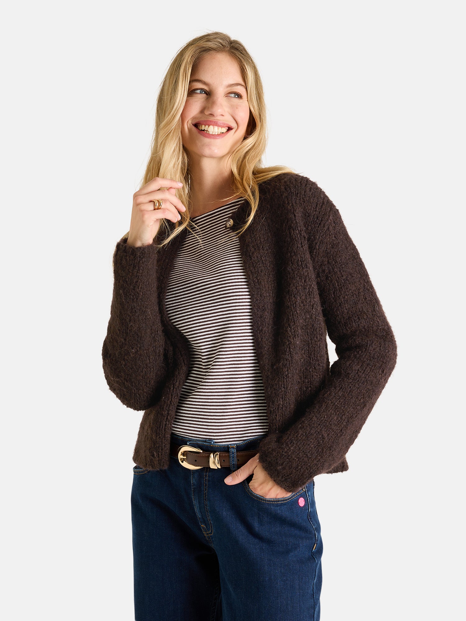 Strickjacke "KianaL" aus Alpakamix